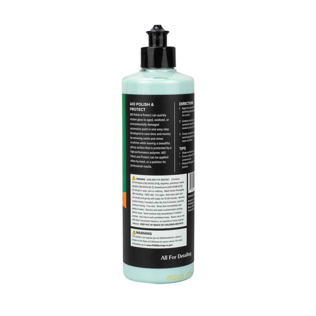 Maxshine AIO Polish and Protect - 16oz product closeup - auto detailing equipment