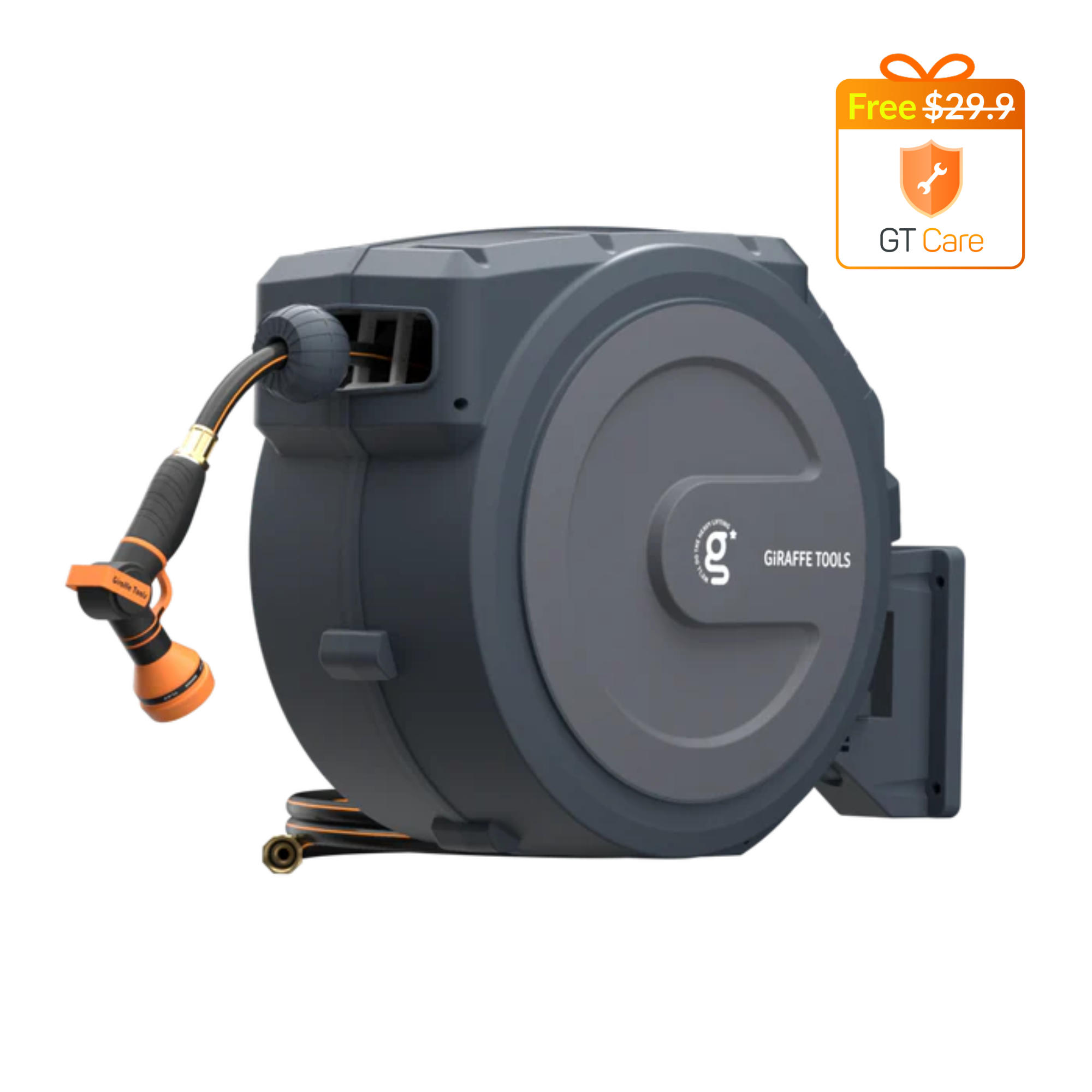 Retractable Garden Hose Reel 62ft-155ft