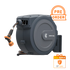 The auto-rewind system,hose locker and 9-mode hose nozzle makes the hose reel more convenient to use.