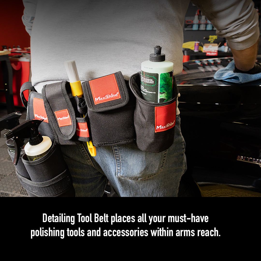 Detailing Tool Belt Adjustable and Durable This professional-grade detailing tool belt, crafted from durable 600D Oxford fabric, keeps all your detailing