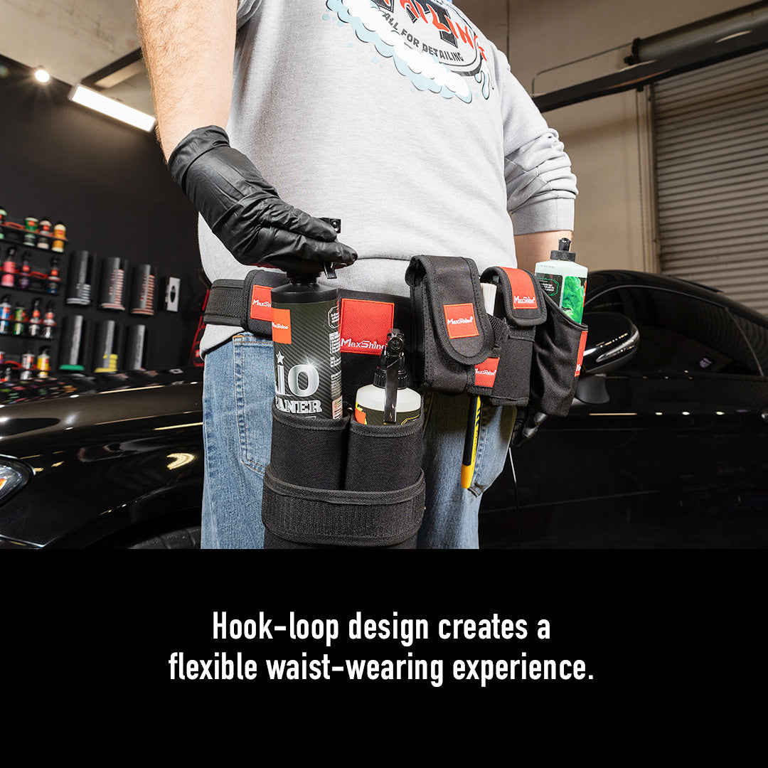 Detailing Tool Belt Adjustable and Durable This professional-grade detailing tool belt, crafted from durable 600D Oxford fabric, keeps all your detailing