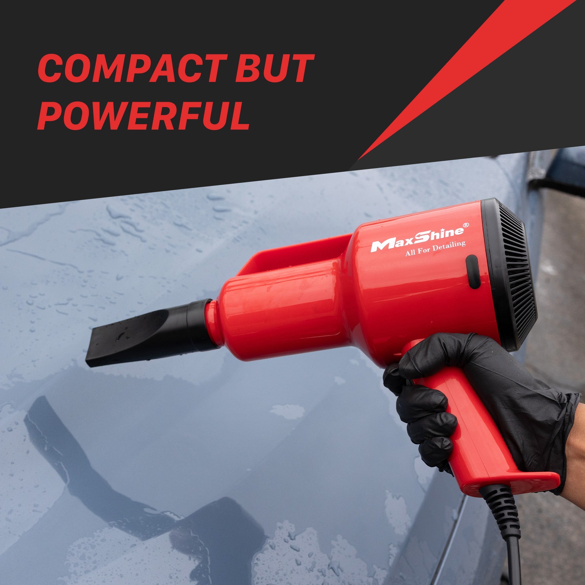 Handheld Dryer For Car - Powerful Air Flow, Filtered Air, Long Power Cord for Extensive Reach The Handheld Dryer enhances car detailing, providing convenience