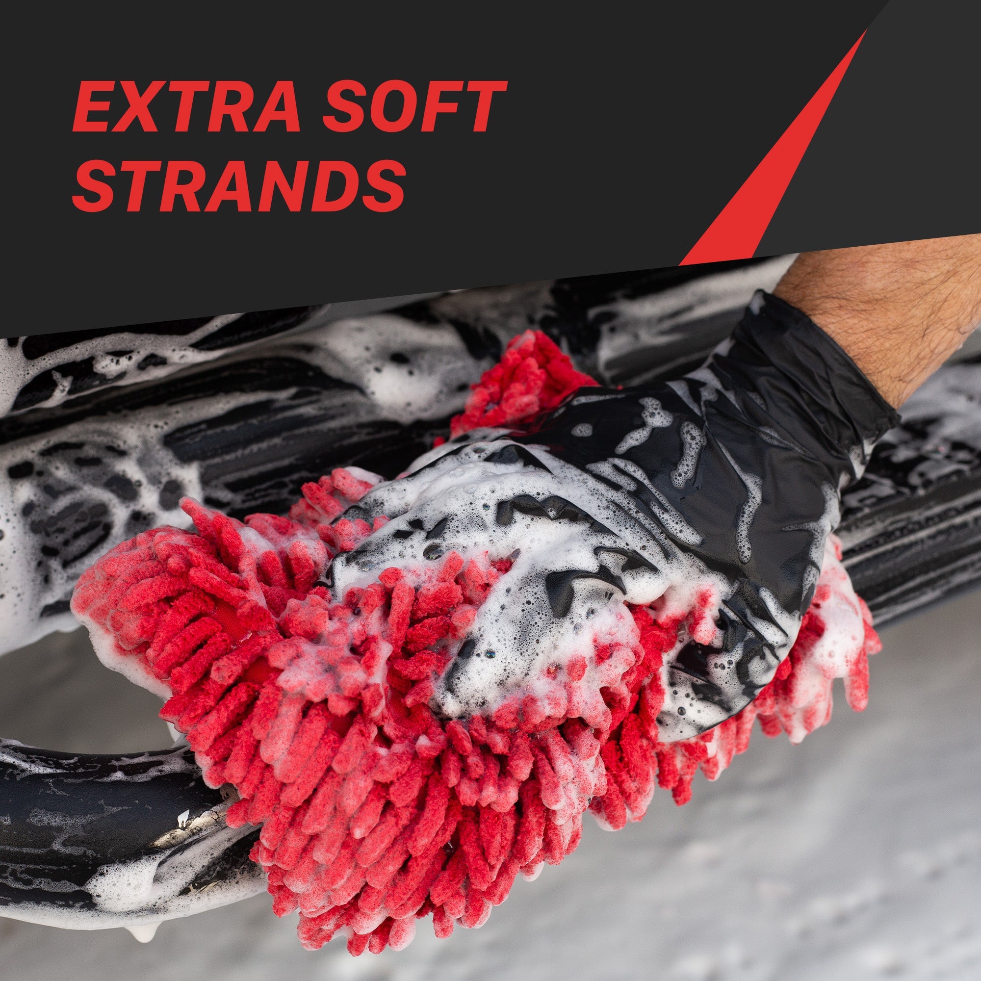 Maxshine Microfiber Chenille Wash Pad The Chenille Wash Pad offers unlimited flexibility for cleaning the exterior of a car with its thick strands without