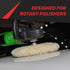 Wool Buffing Pads 9in Pads for Rotary Polisher Rotary Wool Buffing Pads are constructed from 100% Australian wool which effortlessly tackle heavy swirling