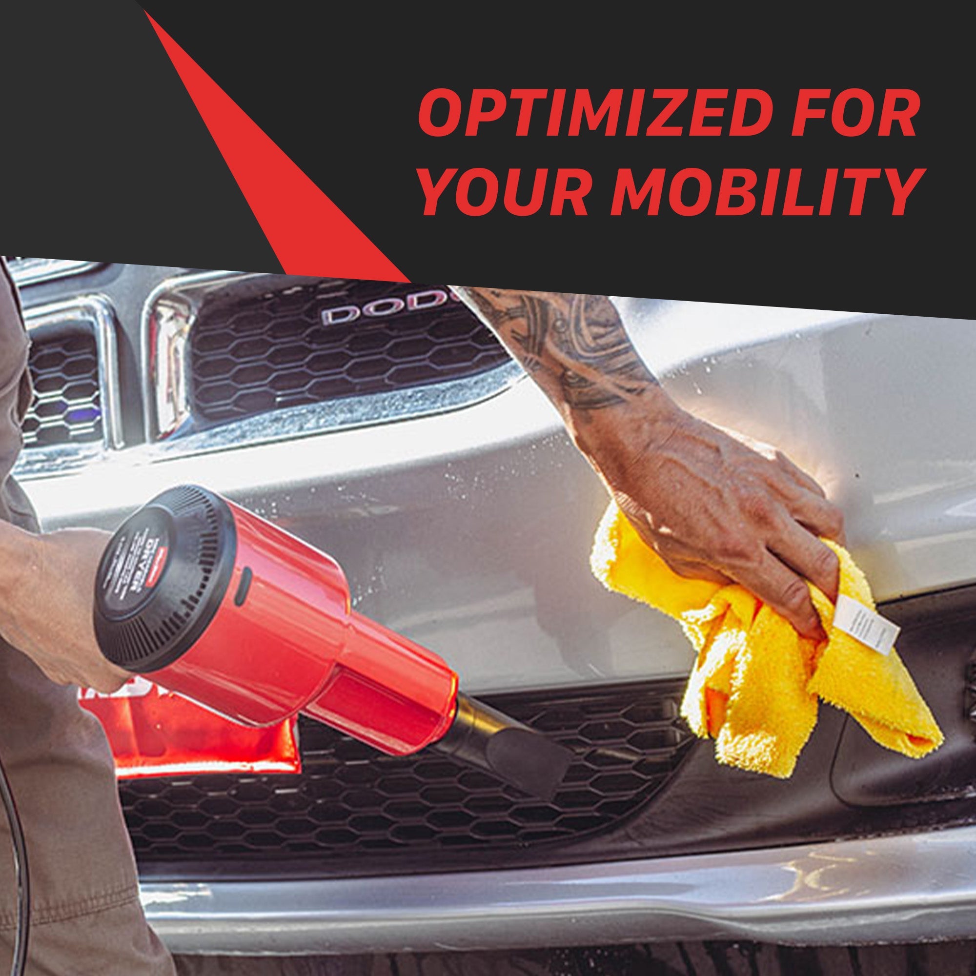 Handheld Dryer For Car - Powerful Air Flow, Filtered Air, Long Power Cord for Extensive Reach The Handheld Dryer enhances car detailing, providing convenience