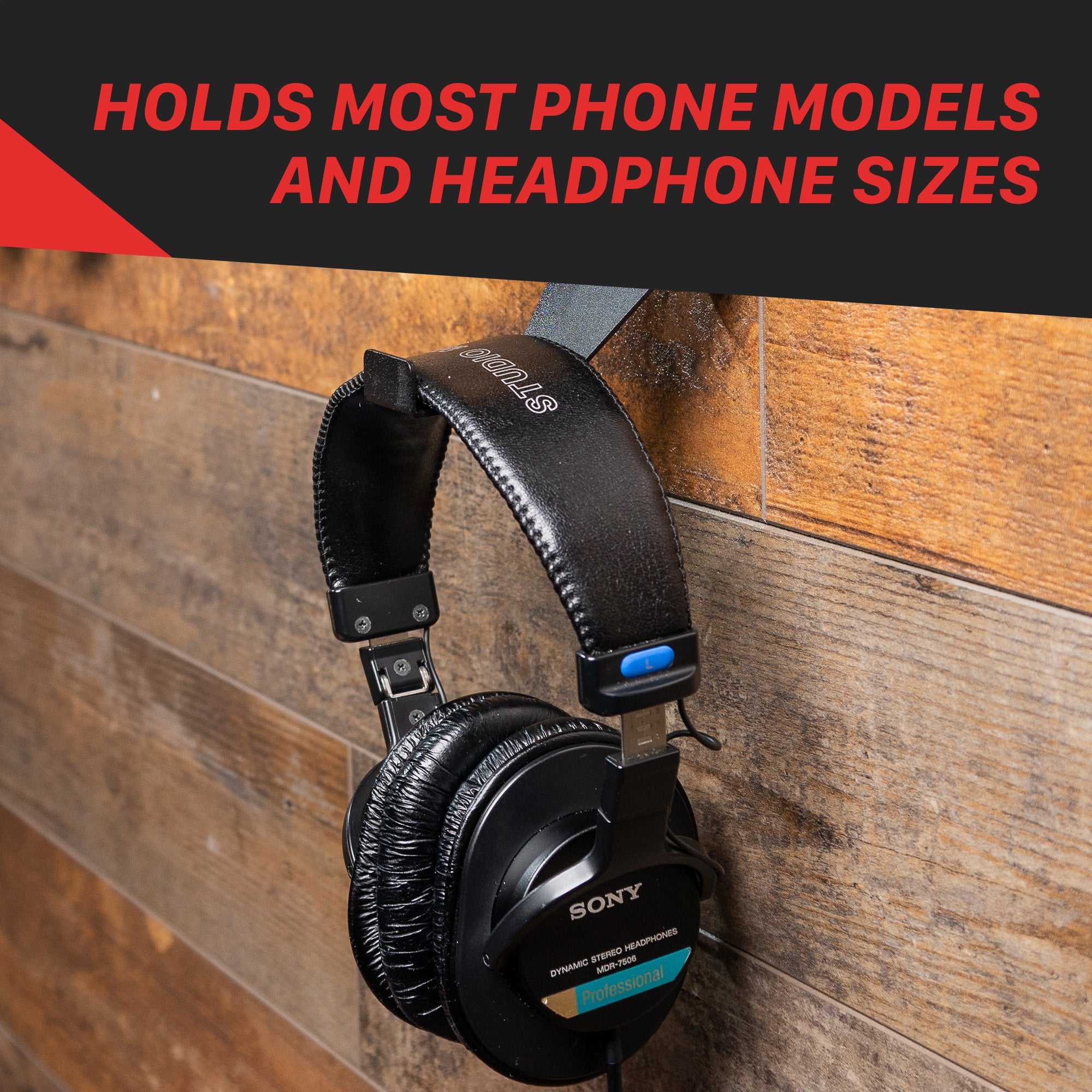 Wall Mount Phone Holder and Headphone Rack Wall Mount Phone Holder and Headphone Rack is a convenient and stylish solution to keep your phone and headphones