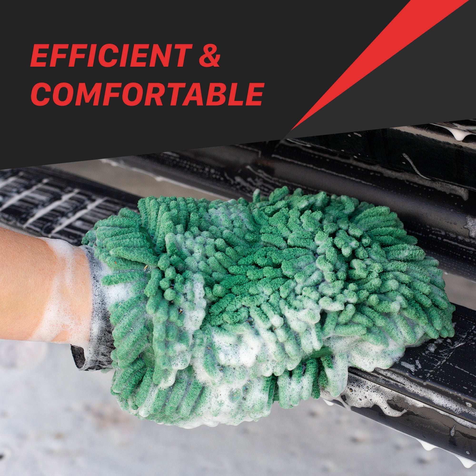 Maxshine Chenille Microfiber Wash Mitt – Green