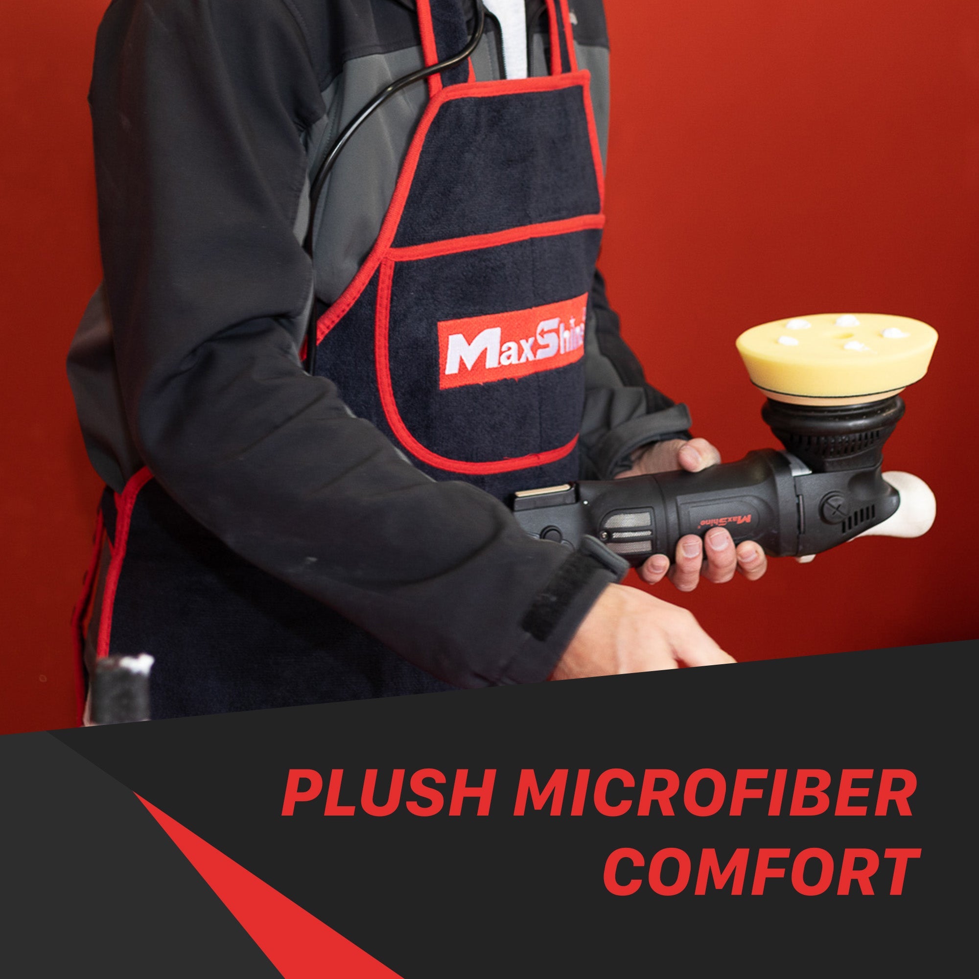 Maxshine Detailing Apron - 330GSM Microfiber - detail shot 9