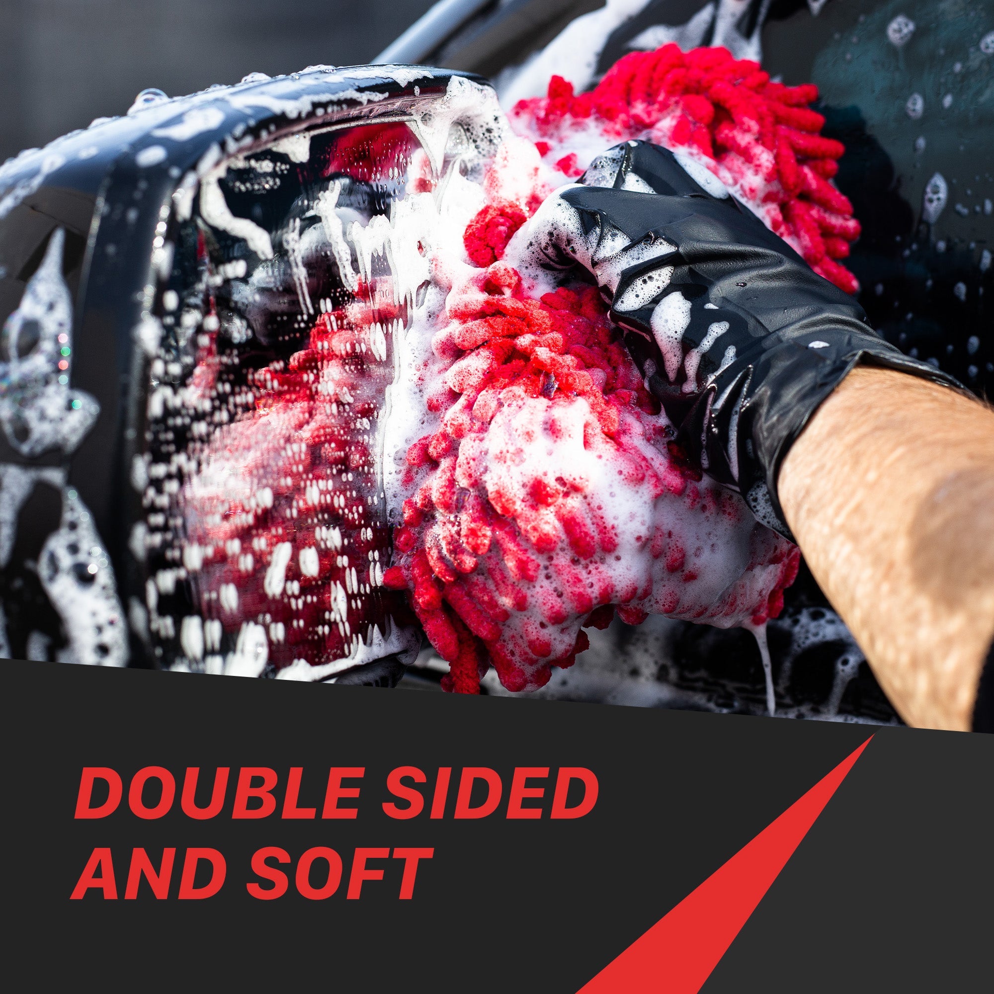 Maxshine Microfiber Chenille Wash Pad The Chenille Wash Pad offers unlimited flexibility for cleaning the exterior of a car with its thick strands without