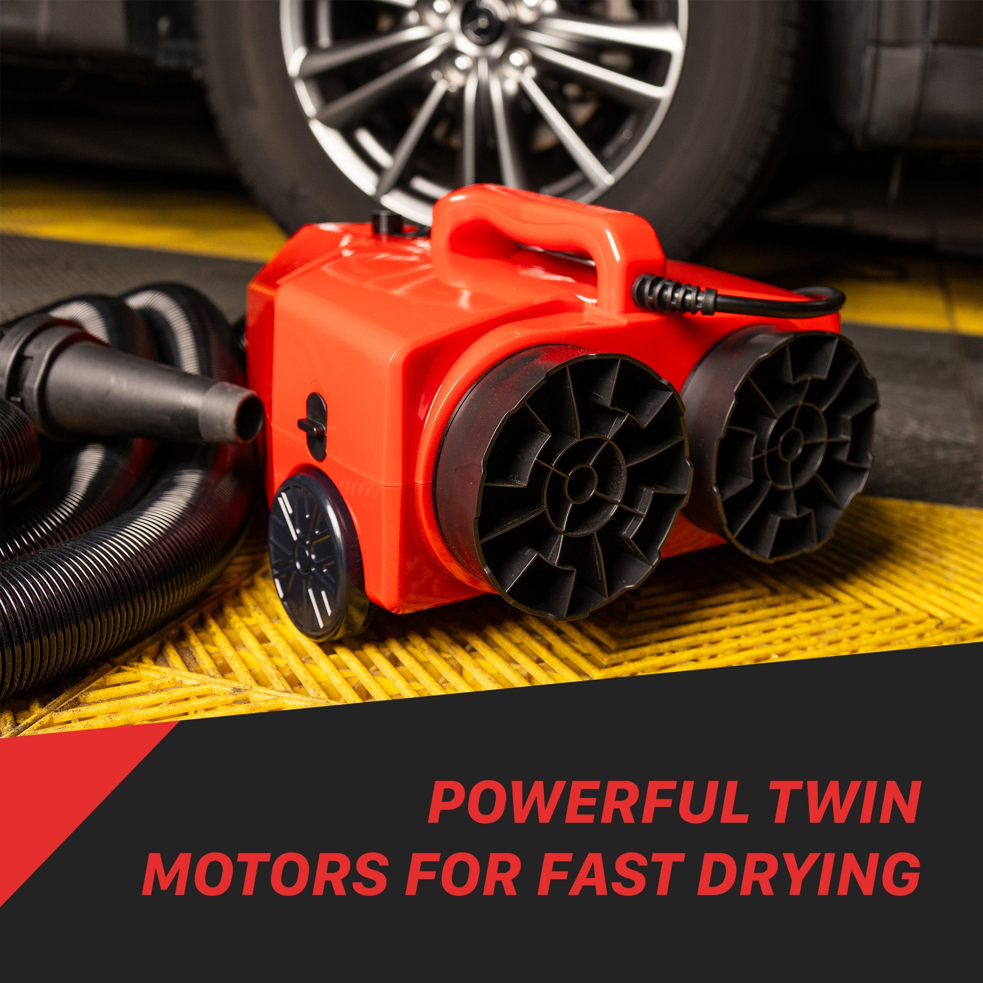 Car Dryer Swirl-Free Touchless Drying Meet the Touchless Car Dryer, the ultimate car dryer boasting motors generating 6.5-8.5HP power. This powerhouse swiftly