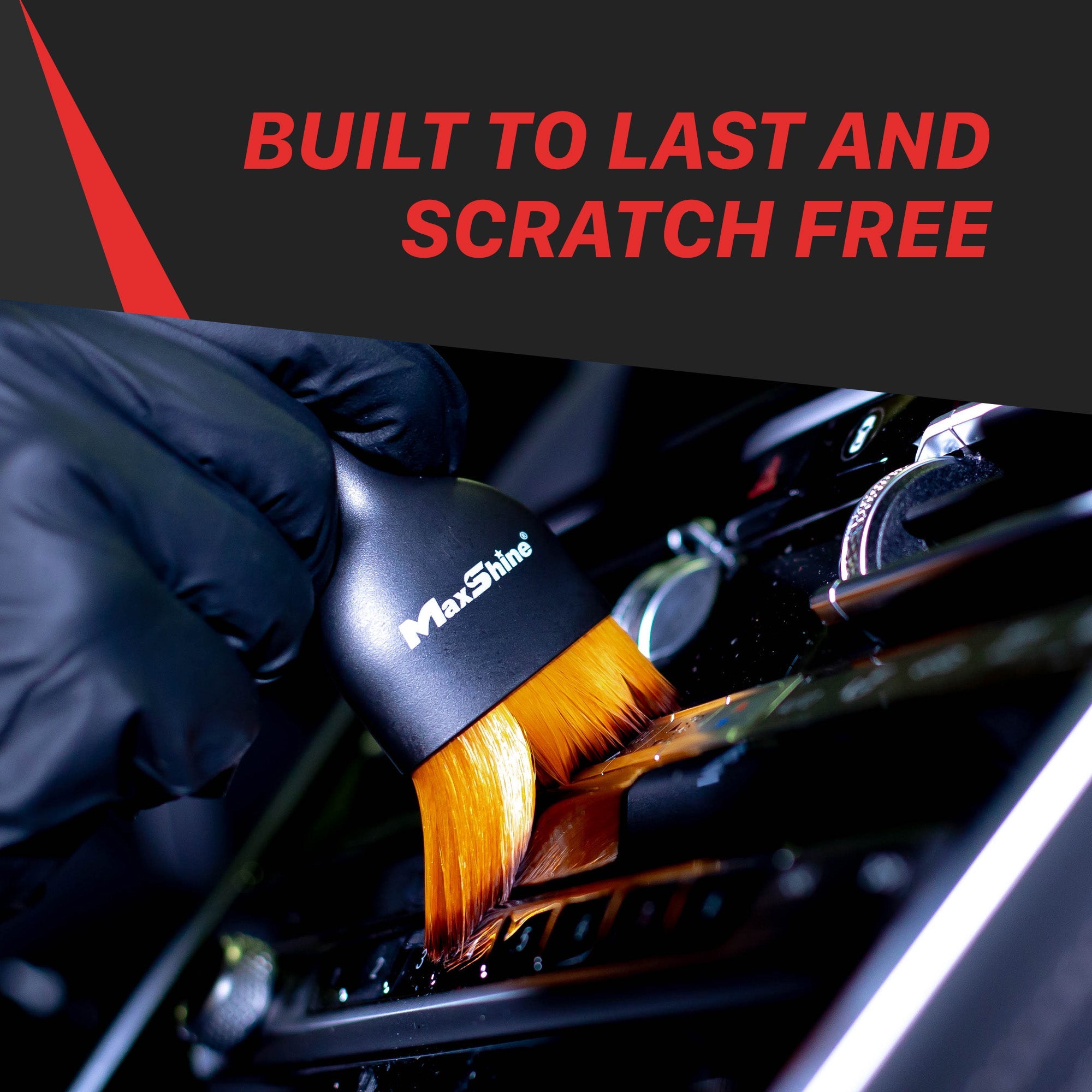 The Car Detailing Brush Set - 3 Sizes, Ultra-soft, Chemical Resistant, Anti-static The car detailing brush set comprises three(3) different sizes, featuring a