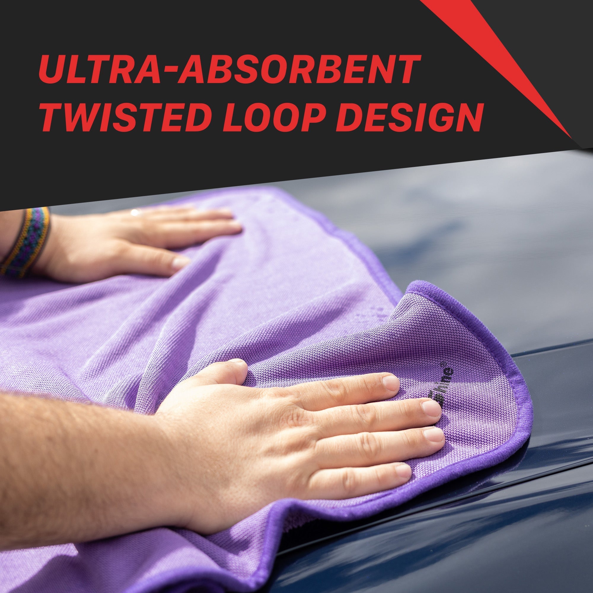 Car Care Towel Lightweight, Highly Absorbent Car Drying Using the Single Twisted Loop car care towel you can dry vehicles faster and easier. Using the same