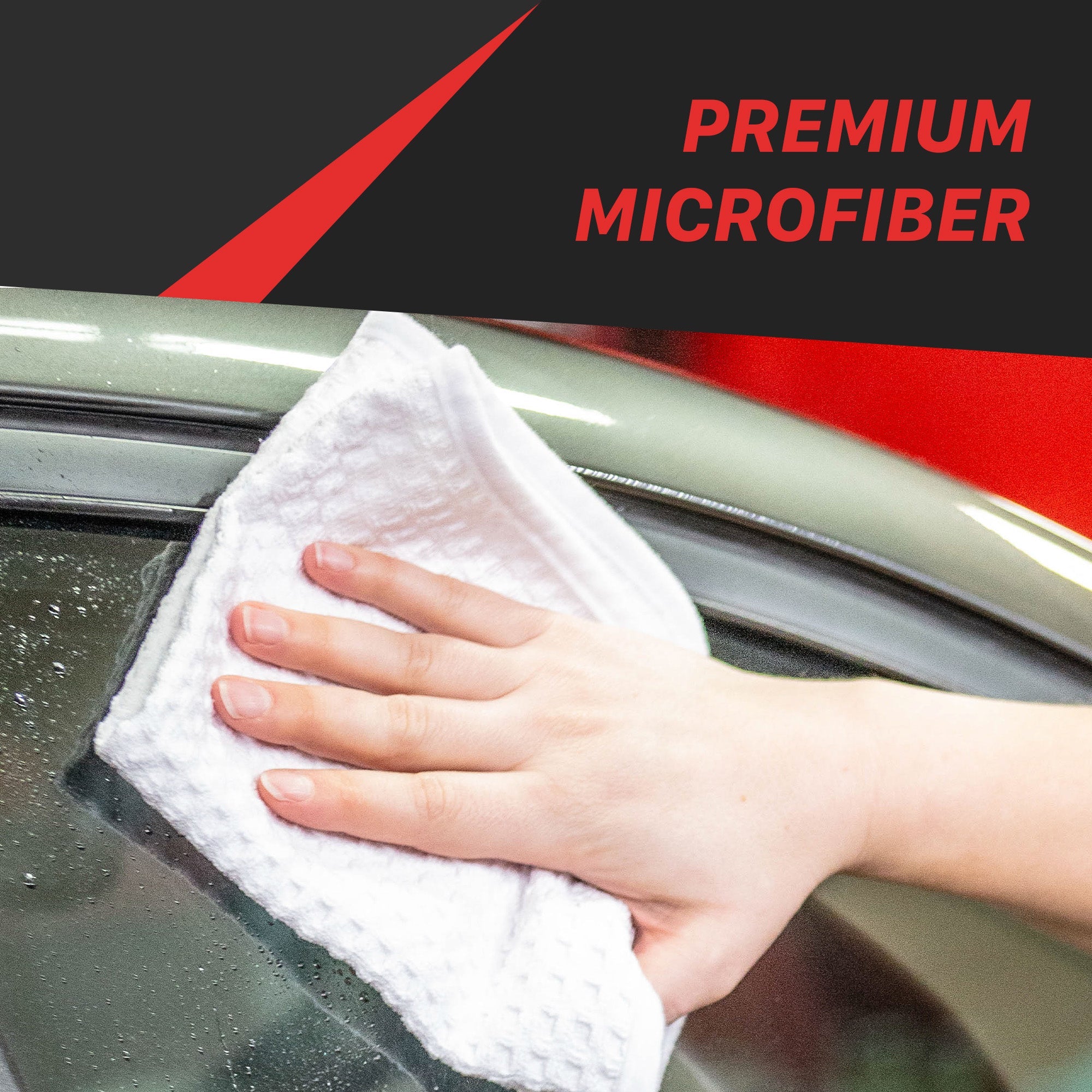 Waffle Weave Microfiber Towel Streak-Free Glass Cleaning Utilize the Waffle Weave Microfiber Towel, with its unique waffle weave design it boasts an intricate