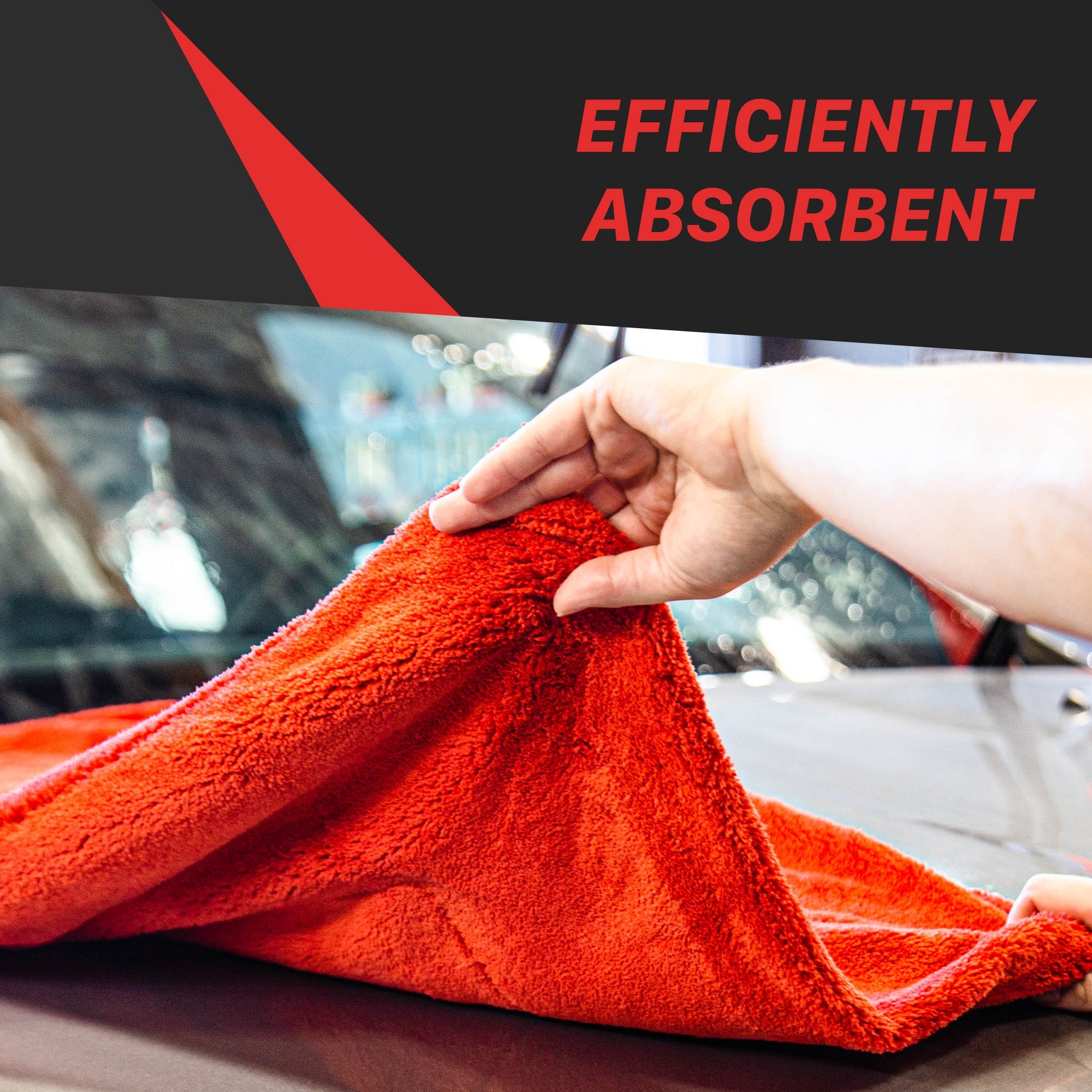 Maxshine 1000GSM "Big Red" Drying Microfiber Towel - detail shot 7