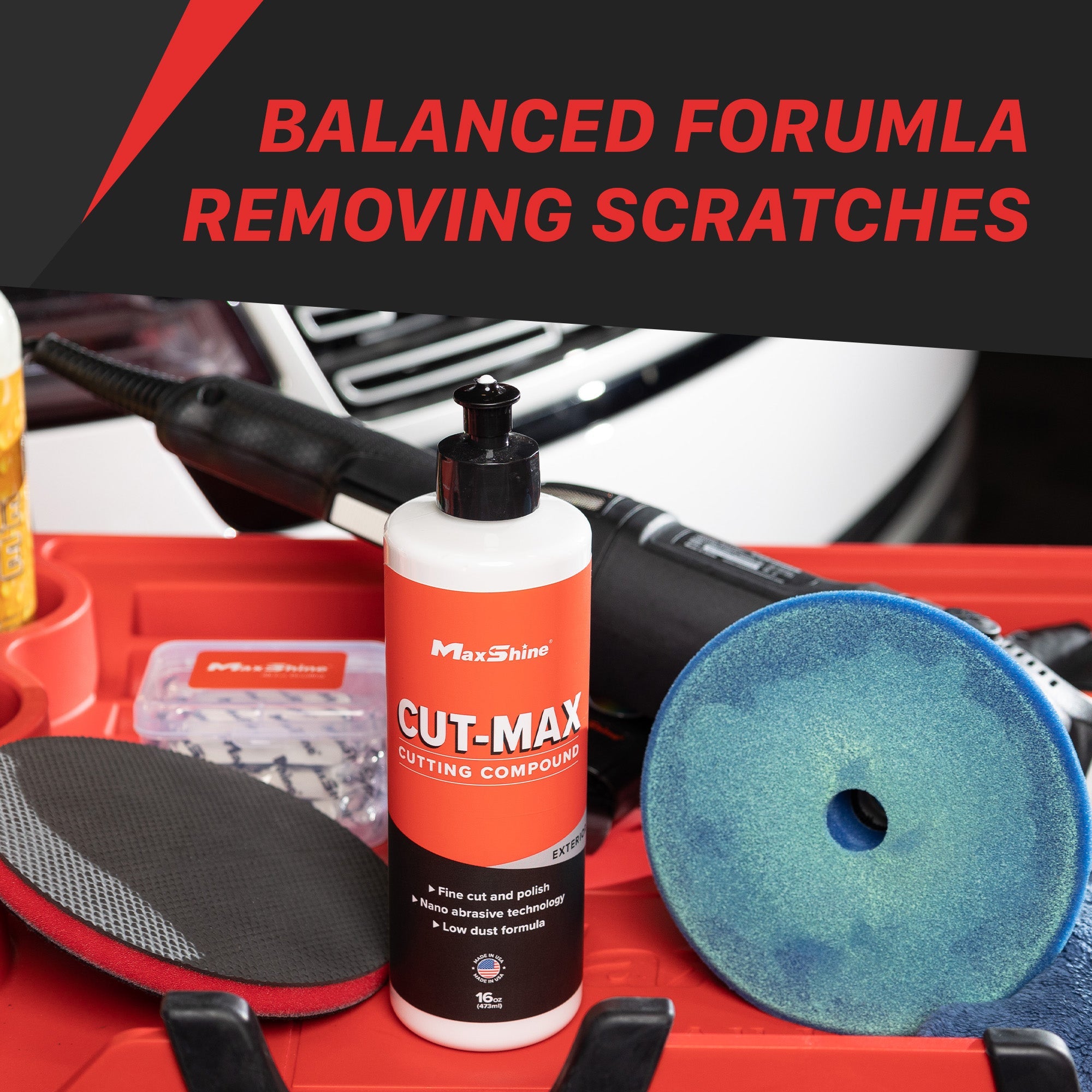 Car Scratch Remover Effortless Flawless Finish MaxShine's car scratch remover eliminates swirls and light scratches on car paint. It restores shine and