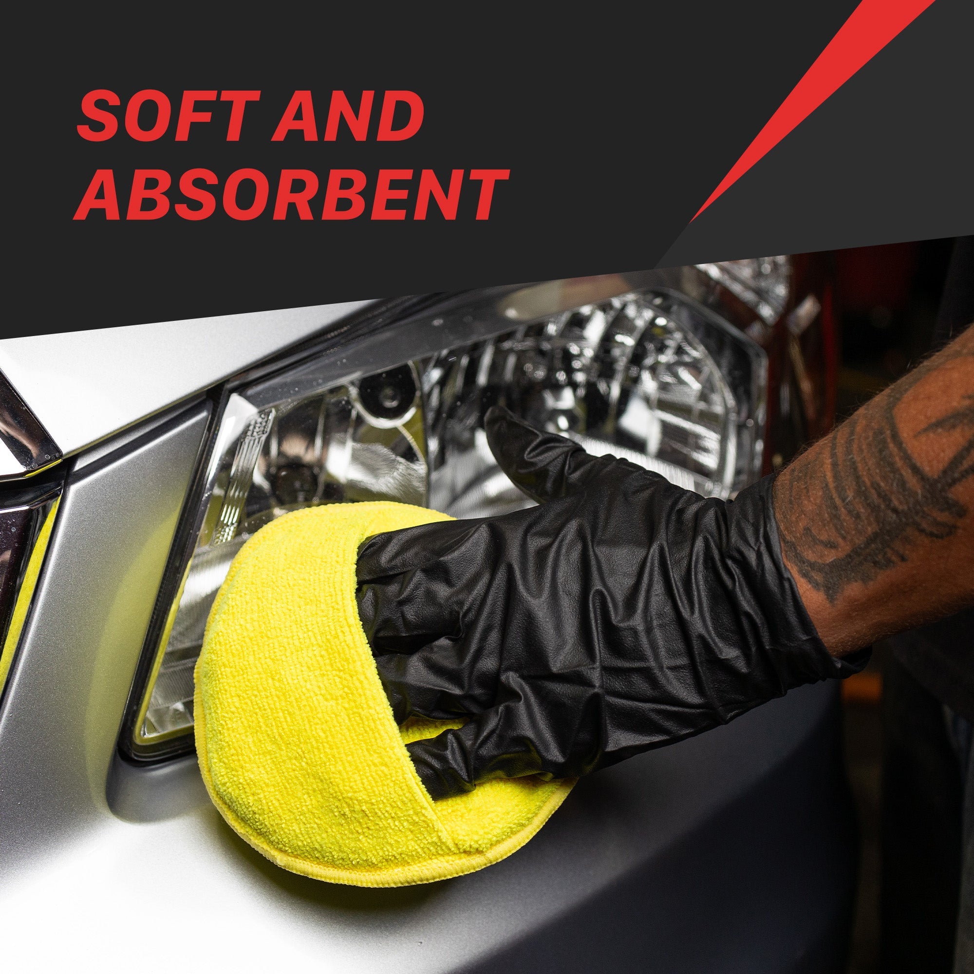 Maxshine Pocket Grip Soft Microfiber Wax Pads - detail shot 7