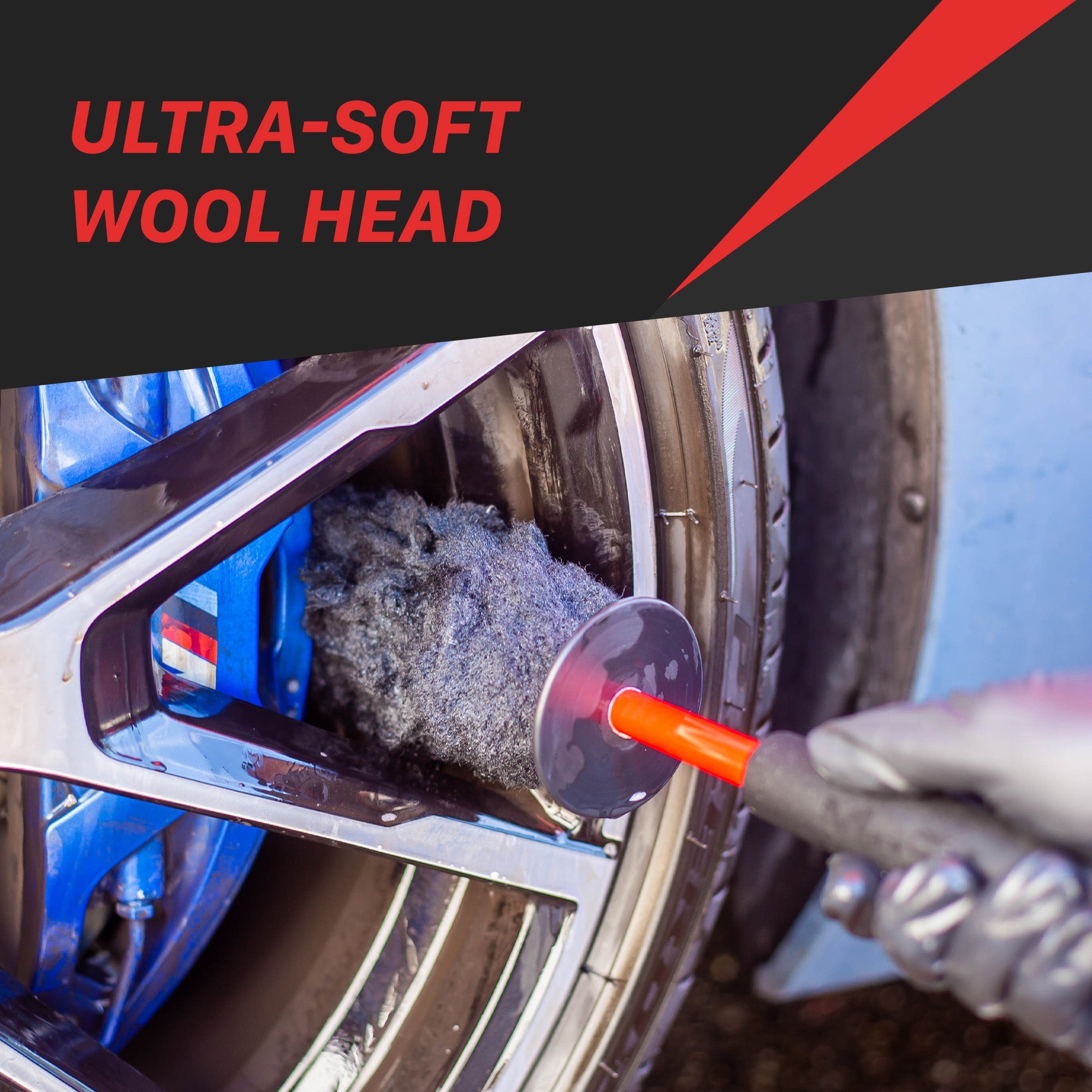 Maxshine Ultimate Wool Wheel Brush Set - detail shot 6