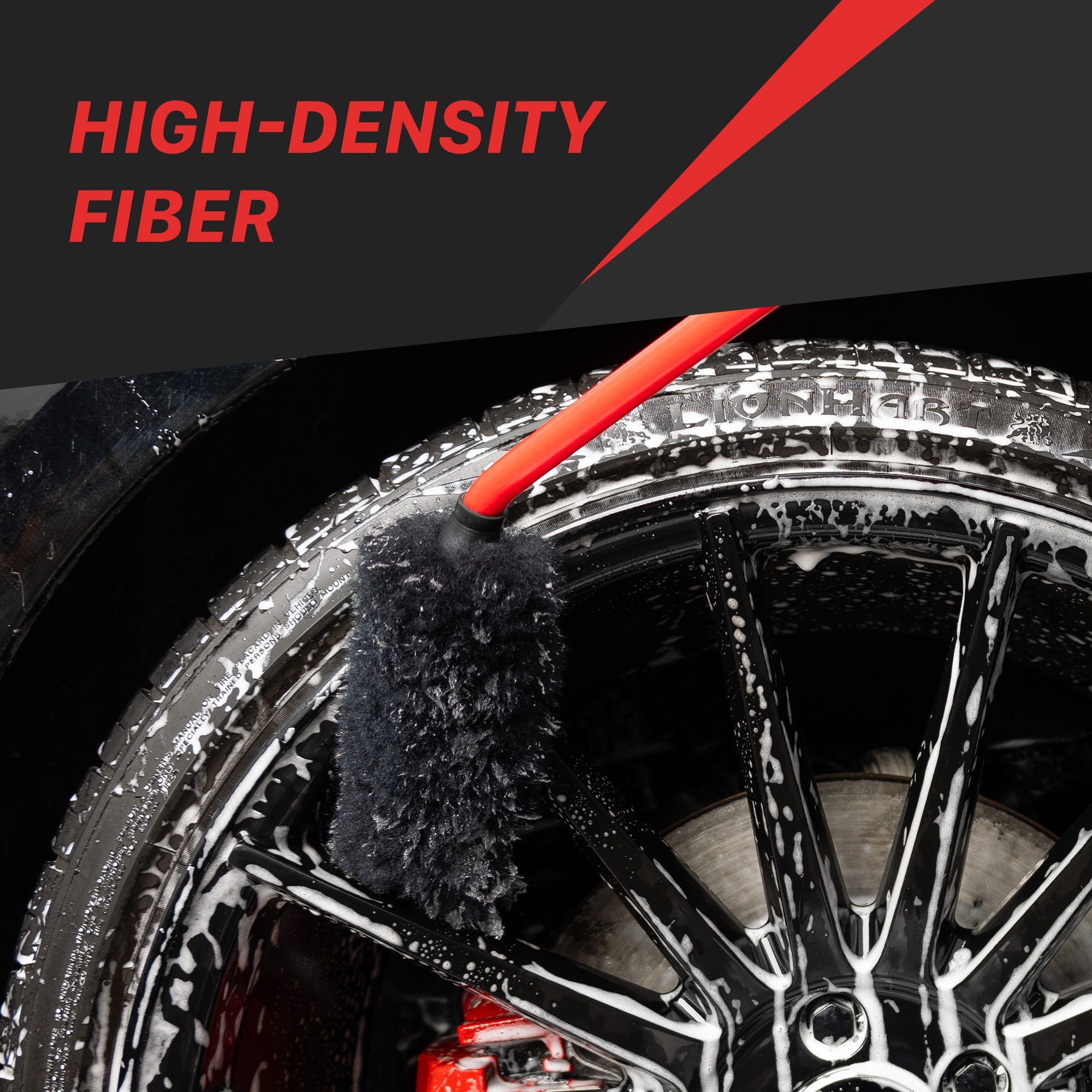 Maxshine EZ Detailing Brushes | Ultimate Wool Wheel Brush – Angled Reach - detail shot 4