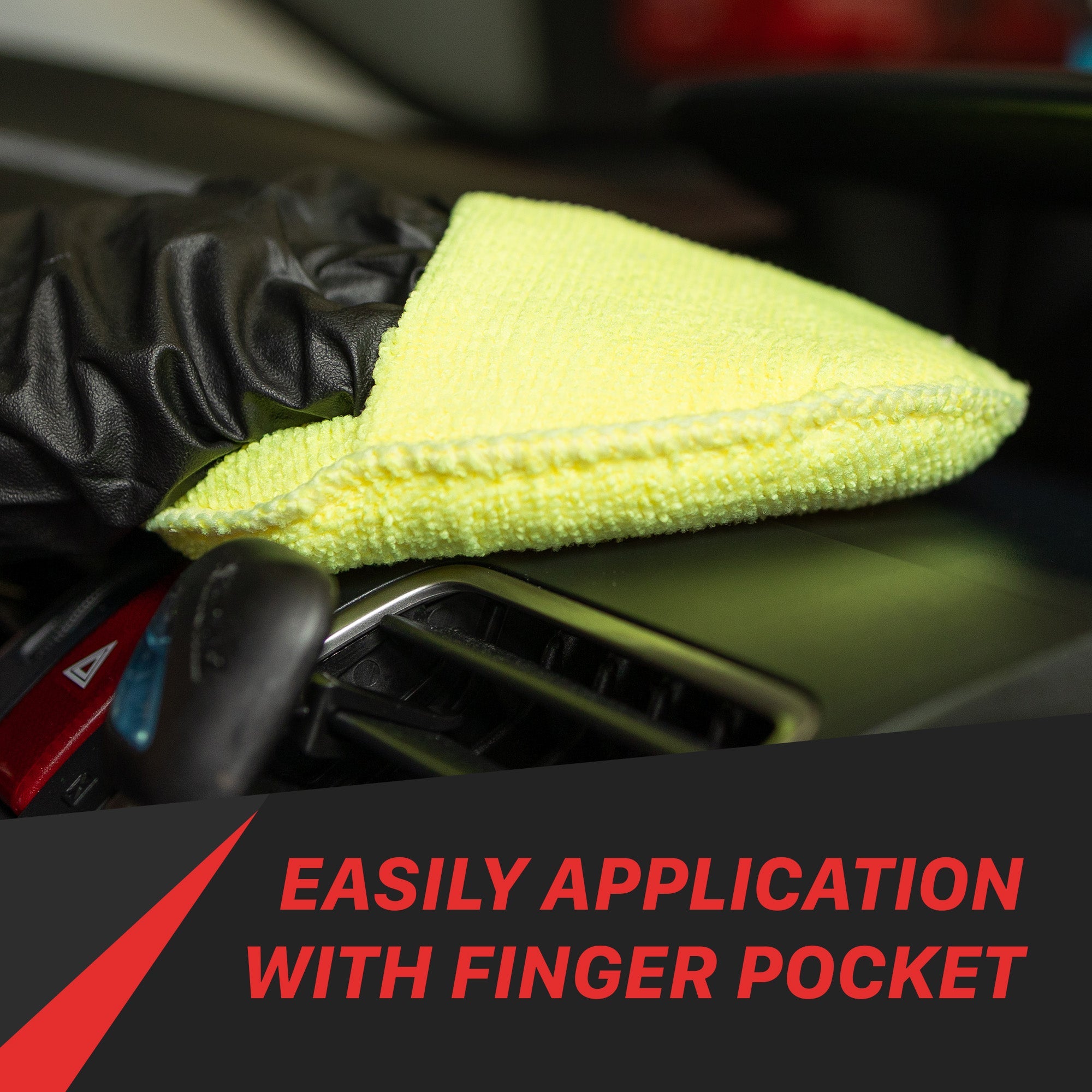 Maxshine Multipurpose Applicator – Finger Hold | Best Interior and exterior car detailing