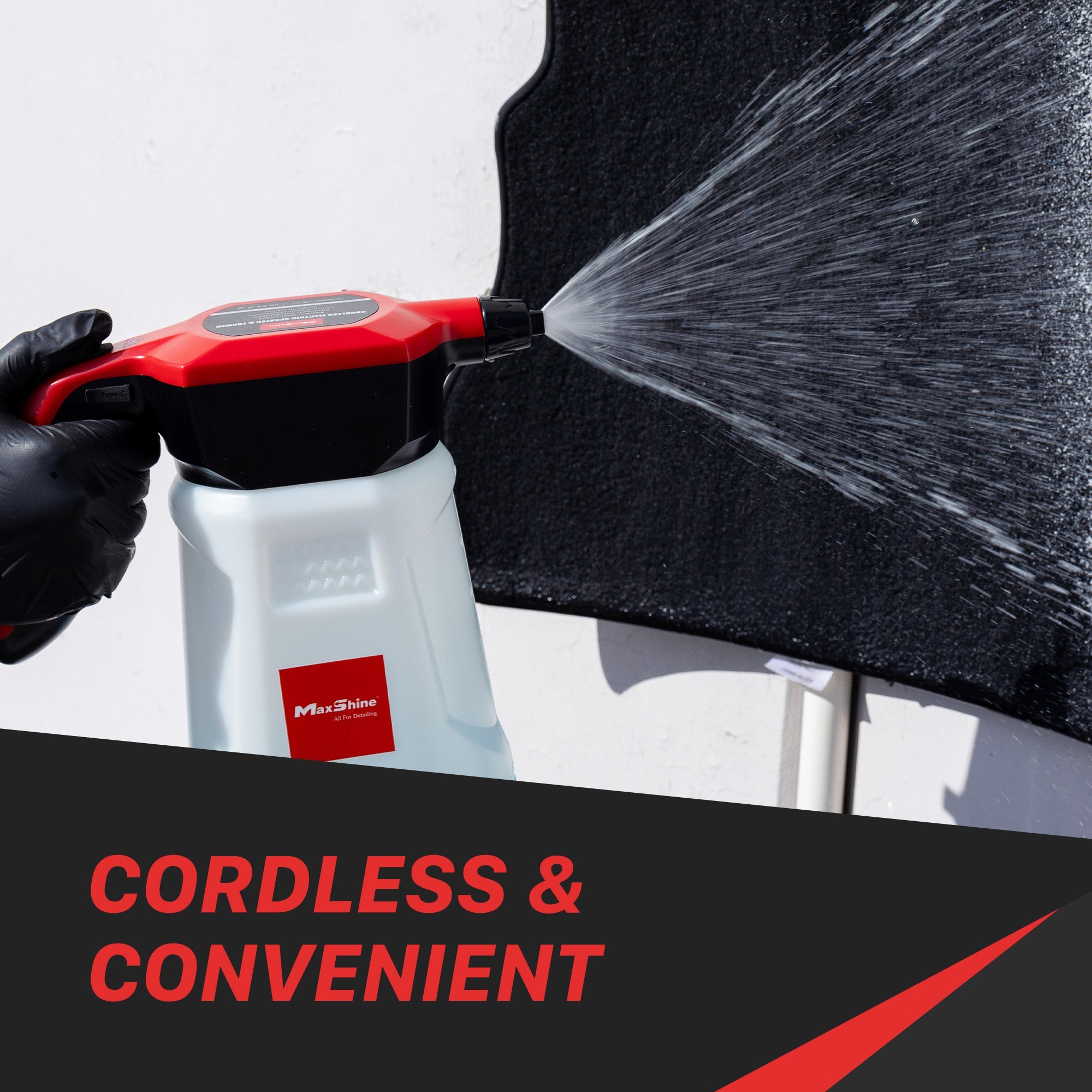 Cordless Electric Sprayer & Foamer This Cordless Electric Sprayer & Foamer is a versatile tool that will make washing your car easier and more effective. It