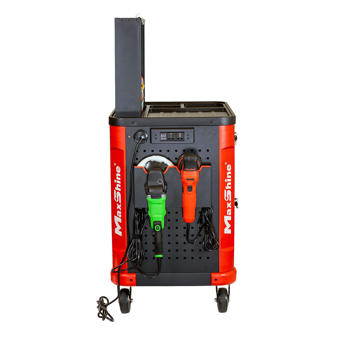 Auto Detailing Cart Power Strip with Sockets & USB Auto Detailing Cart with Power Strip maximizes your detailing efficiency. This mobile workstation keeps