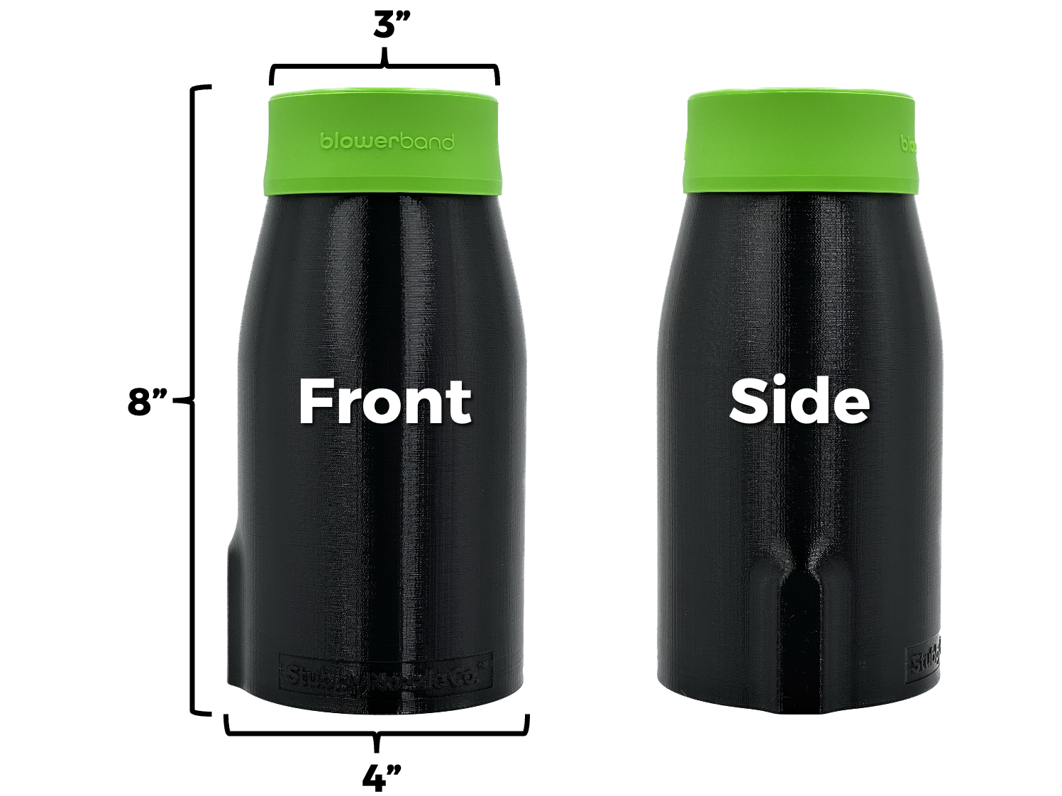 Stubby Nozzle Co. STUBBY® Car Drying Nozzle for EGO Leaf Blowers (765, 670, 650, 615, 580, 575, & 530 CFM Models) product closeup - auto detailing equipment