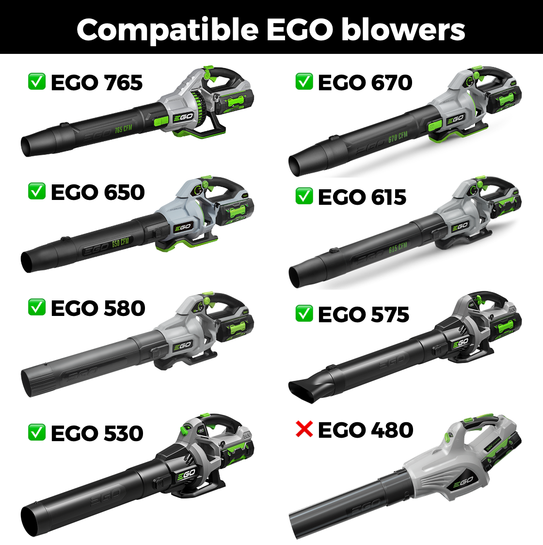 Stubby Nozzle Co. STUBBY® Car Drying Nozzle for EGO Leaf Blowers (765, 670, 650, 615, 580, 575, & 530 CFM Models) - detail shot 4