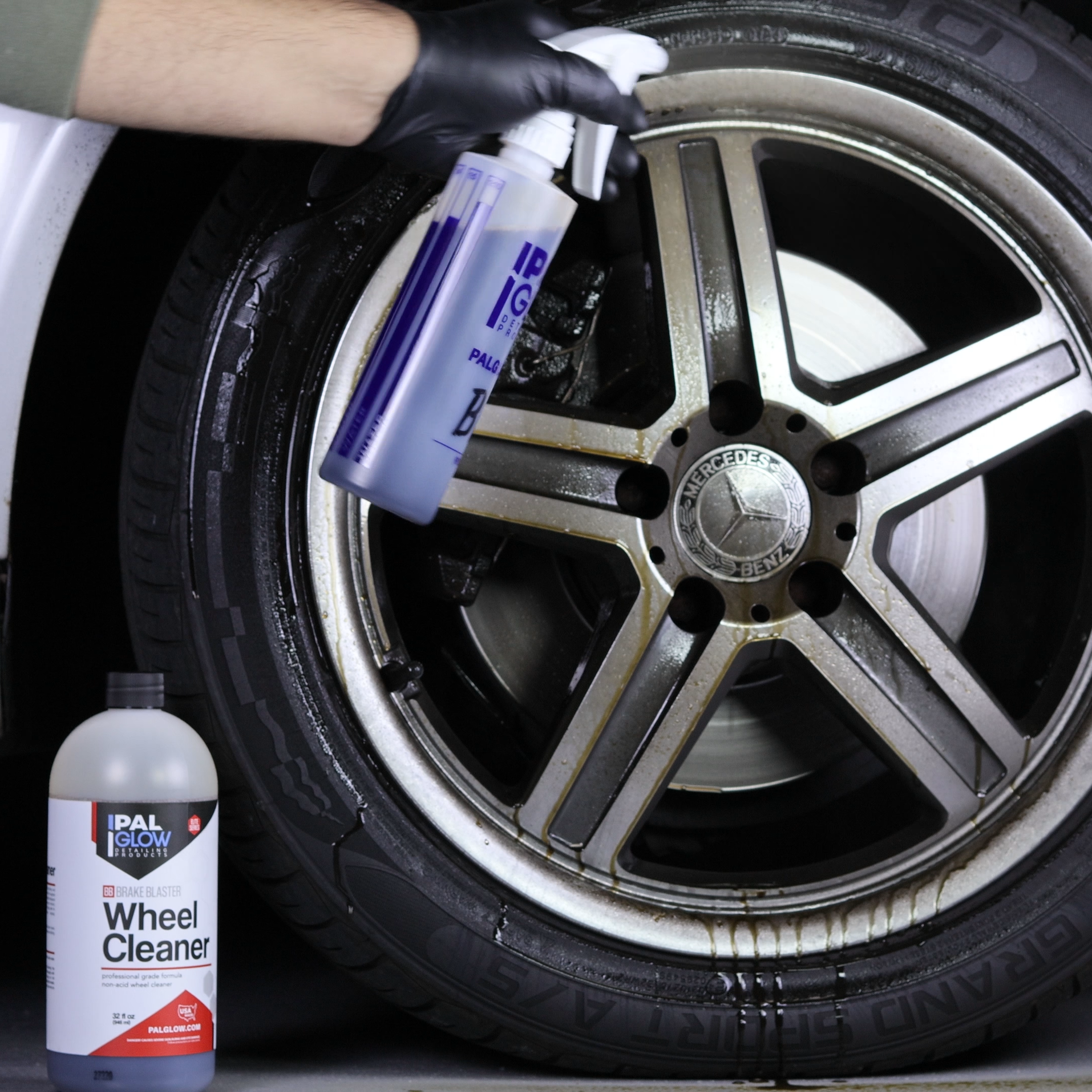 PalGlow Brake Blaster Wheel Cleaner product closeup - auto detailing equipment