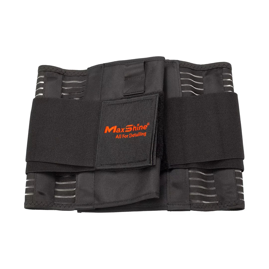 Back Brace For Car Detailing MaxShine's Back Brace maximizes your detailing comfort and minimizes pain and strain. This supportive accessory is crafted from