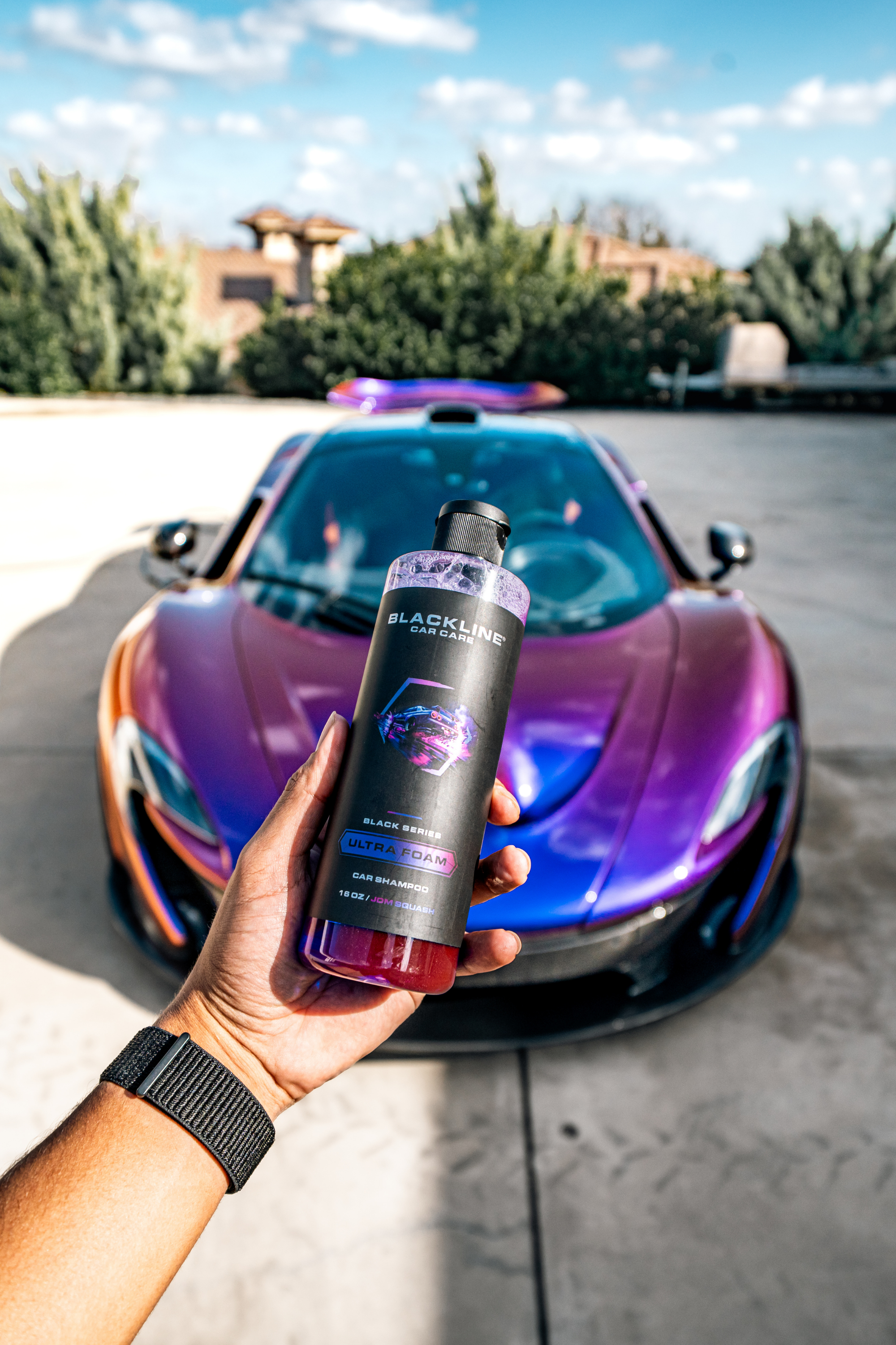 Blackline Car Care BLACKLINE® ULTRA FOAM in use - professional detailing application