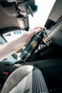 Blackline Car Care BLACKLINE®  8oz AIR FRESHENER in use - professional detailing application