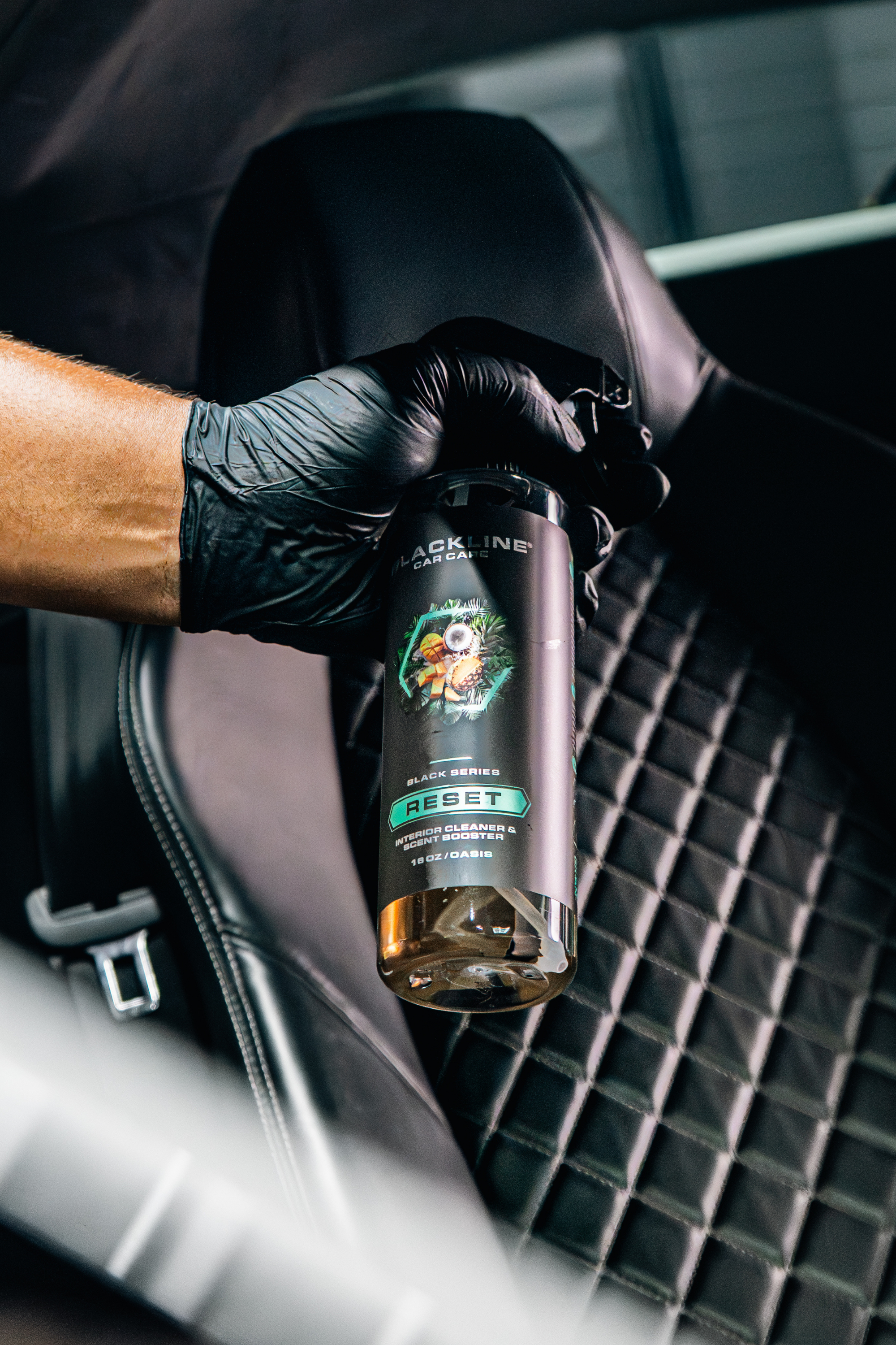Blackline Car Care BLACKLINE® RESET INTERIOR CLEANER & SCENT BOOSTER - detail shot 5