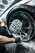 Blackline Car Care BLACKLINE® MICROFIBER WHEEL MITT product closeup - auto detailing equipment