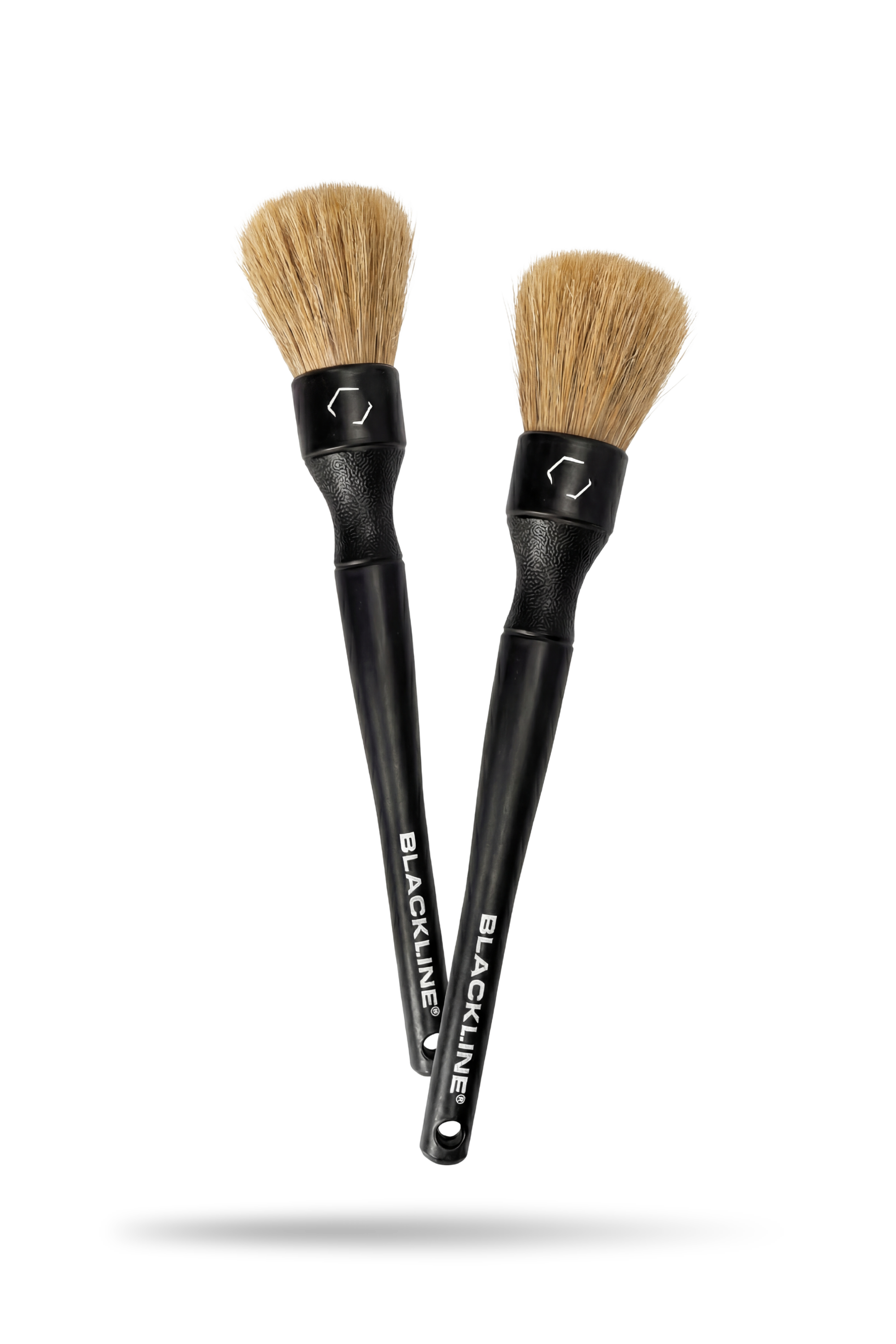 Blackline Car Care BLACKLINE® BOAR'S HAIR BRUSH SET - natural boar's hair detailing brush