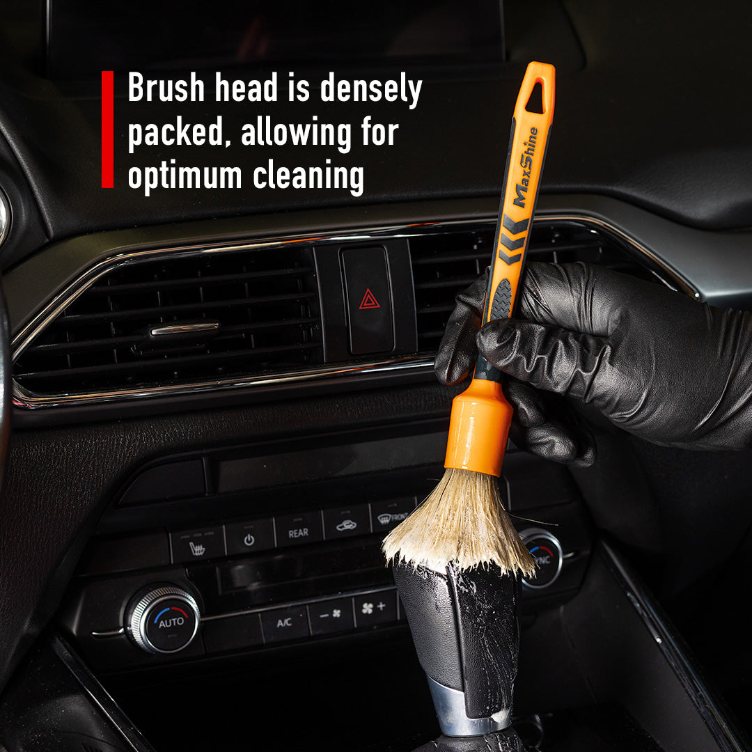 Detailing Brush Kits Boar's Hair, Ultra Soft, General Cleaning Detailing Brush Kits provide diverse options of size and style to best fit your car cleaning
