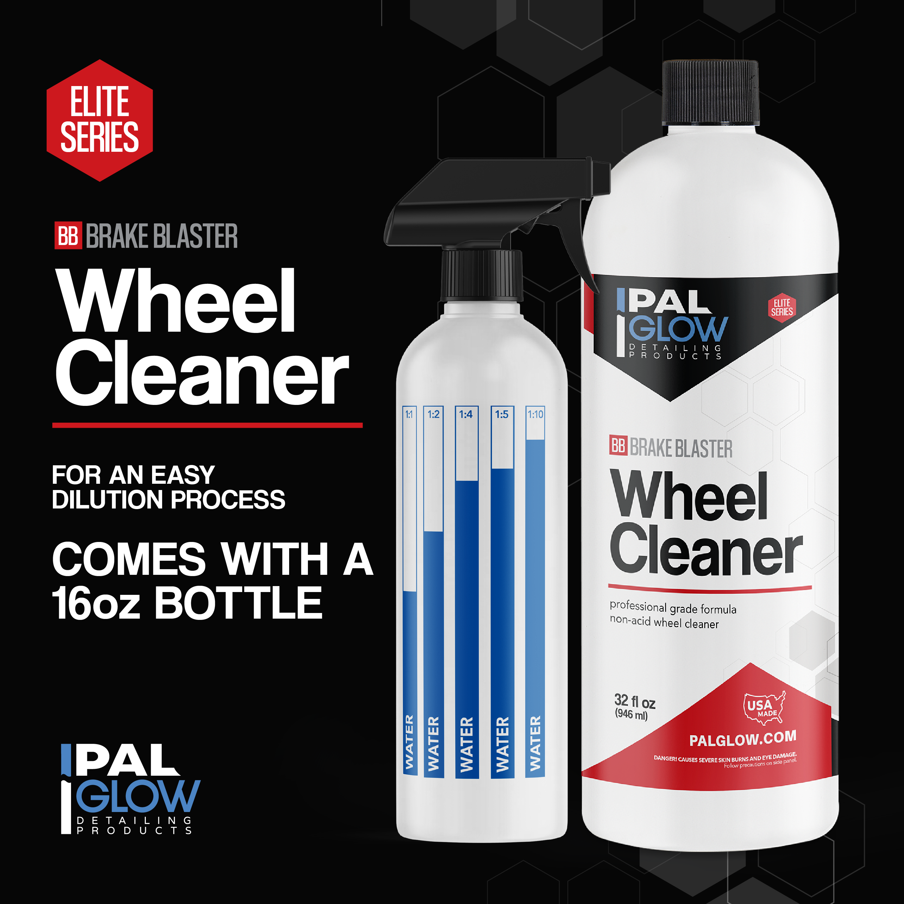 PalGlow Brake Blaster Wheel Cleaner - detail shot 4