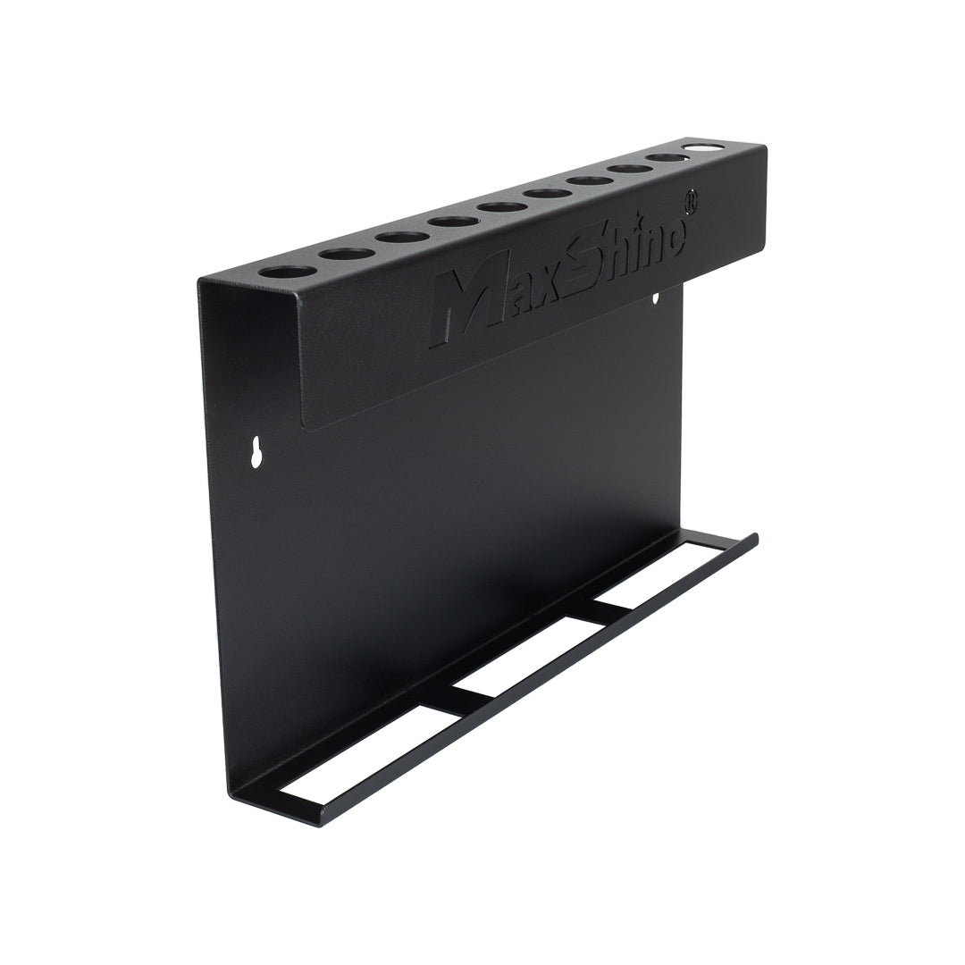 Maxshine Wall Mount Tool Holder | Brush and Trigger Bottle Holder product closeup - auto detailing equipment