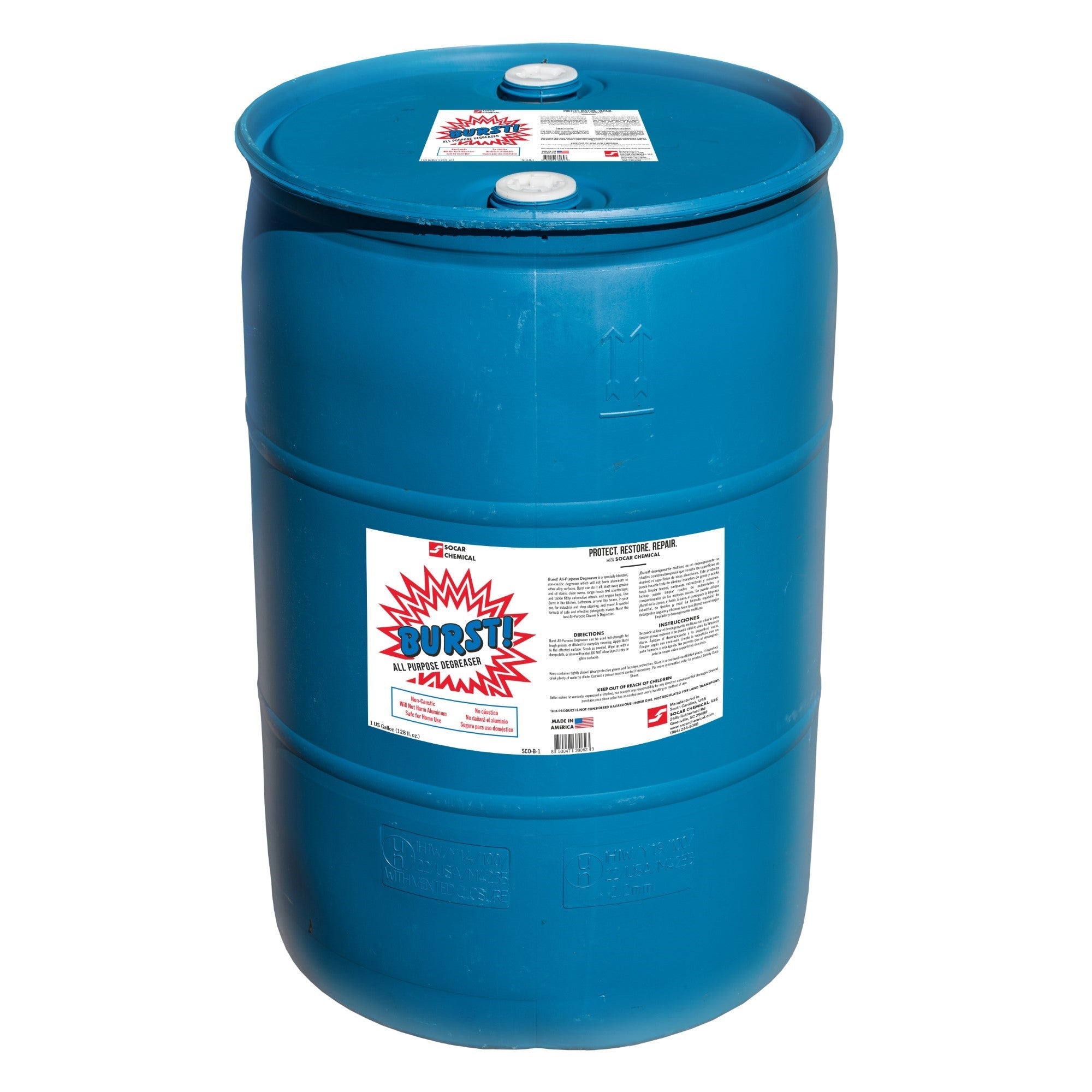 Burst! All-Purpose Degreaser is a specially blended non-caustic degreaser, which will not harm aluminum or other alloy surfaces. Burst! is especially suited
