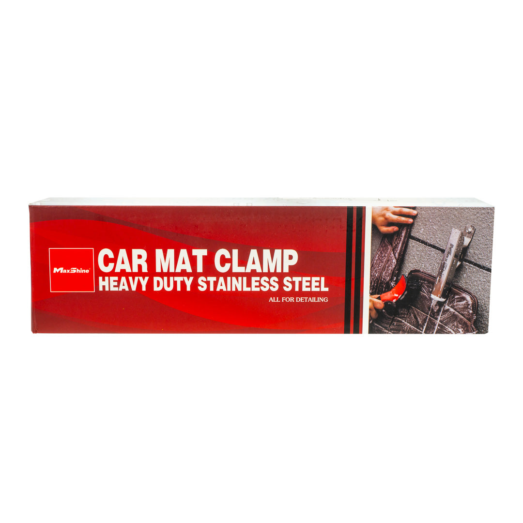 Floor Mat Clamp Clean Car Mats Faster & Easier Cleaning mats the old-fashioned way can be exhausting and time-consuming. The Floor Mat Clamp is designed to