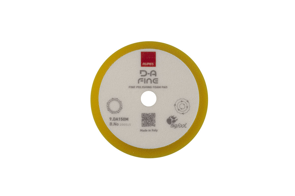 Rupes PAD, RUPES DA150M DA 5" YELLOW in use - professional detailing application
