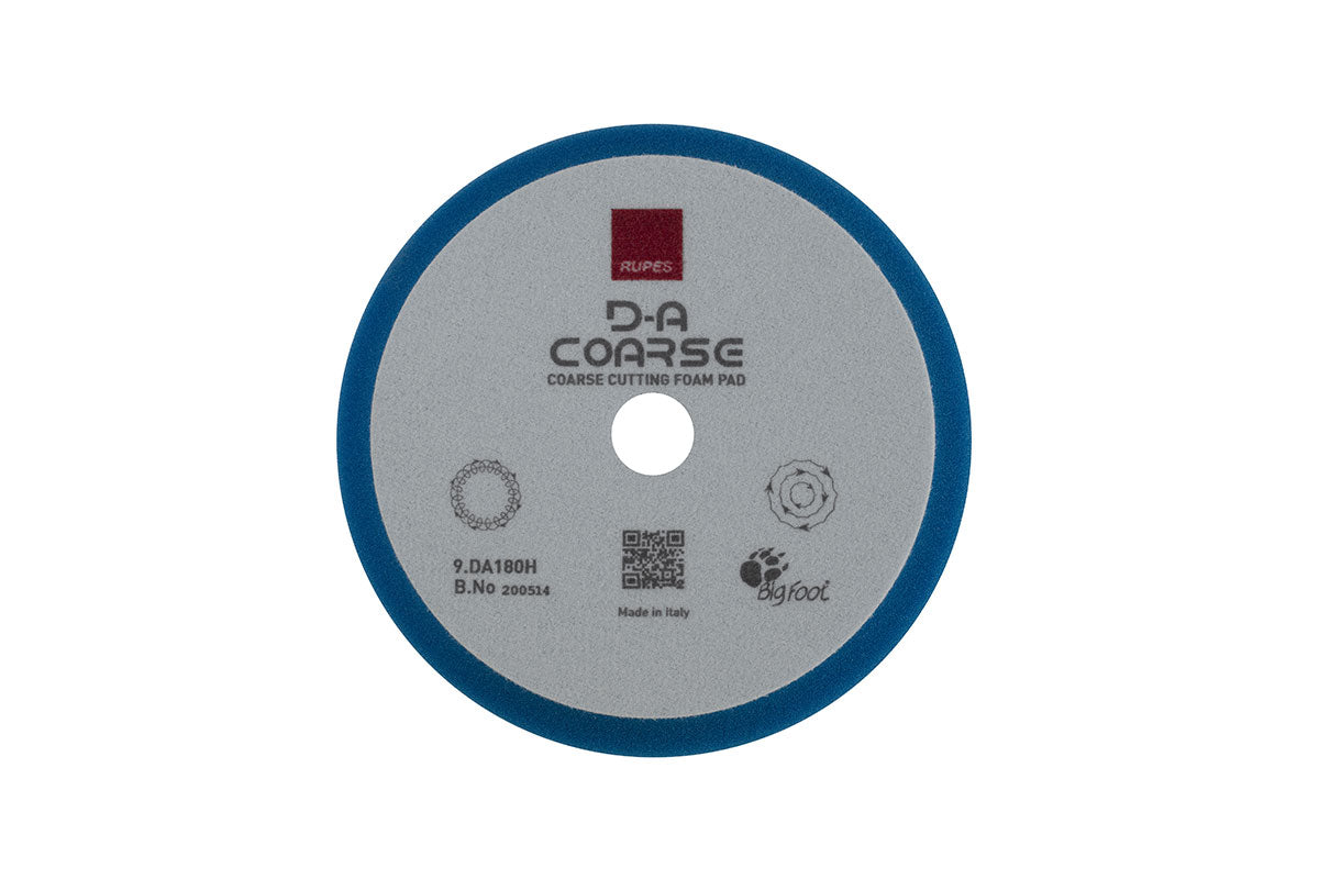 Rupes PAD, RUPES DA180H DA COARSE 7" BLUE in use - professional detailing application