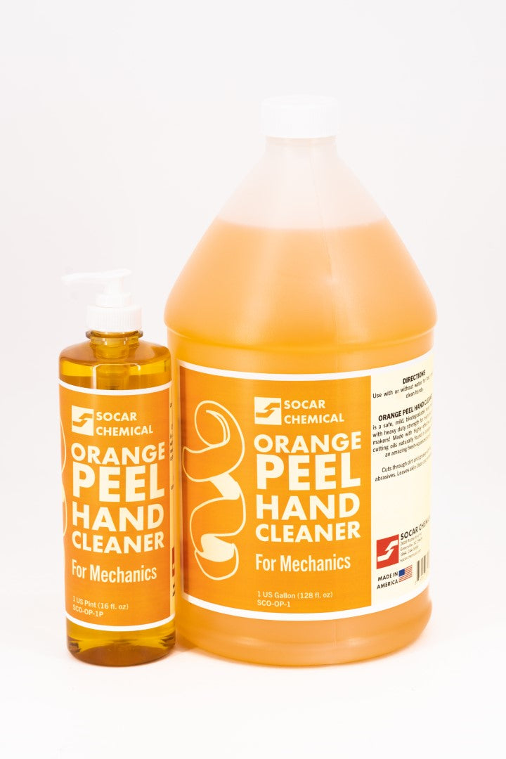 Orange Peel Hand Cleaner is a safe, mild, biodegradable hand cleaner with heavy duty strength for mechanics and makers! Made with highly effective grease