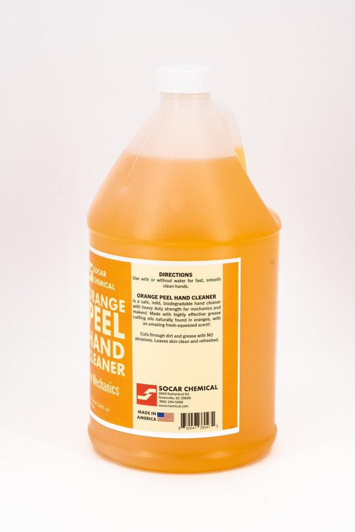 Orange Peel Hand Cleaner is a safe, mild, biodegradable hand cleaner with heavy duty strength for mechanics and makers! Made with highly effective grease