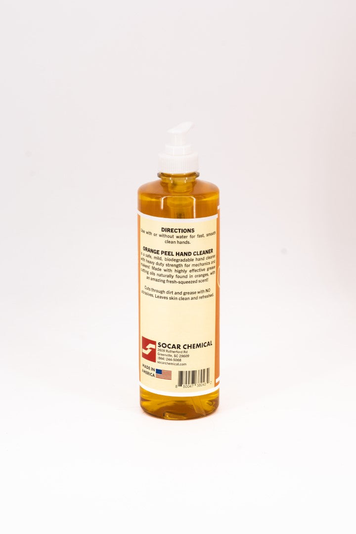 Orange Peel Hand Cleaner is a safe, mild, biodegradable hand cleaner with heavy duty strength for mechanics and makers! Made with highly effective grease