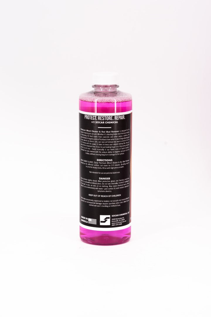 Flashback Wheel Cleaner & Red Mud Remover is designed for the toughest cleaning jobs around. Whether it's blasting brake dust from your wheels, or eliminating