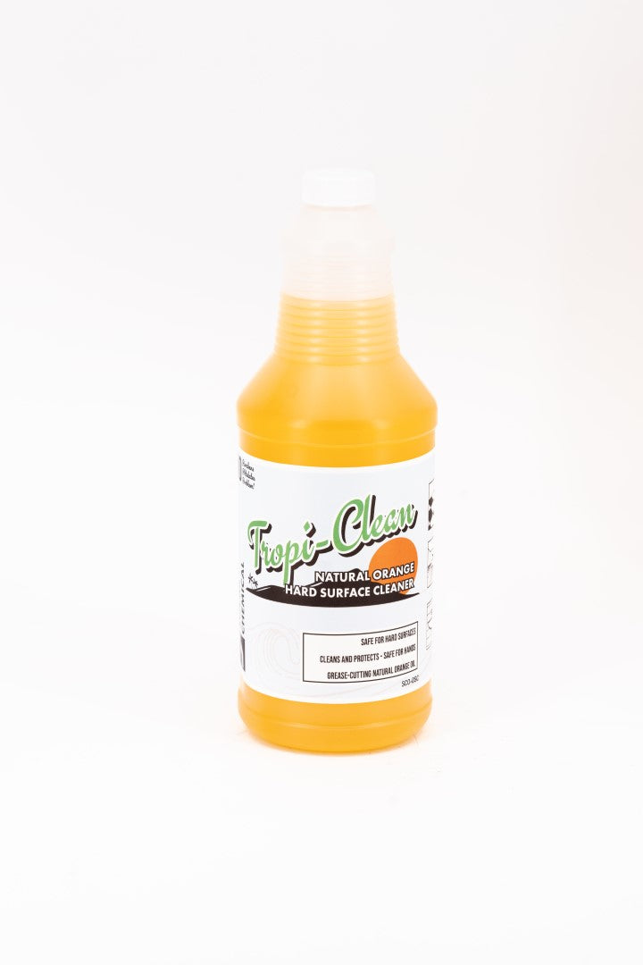 Tropi-Clean Hard Surface Cleaner natural orange hard surface cleaner from Socar Chemical is our brand-new formula for cleaning all types of hard surfaces with