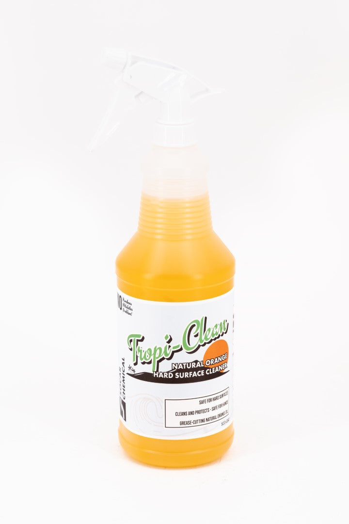 Tropi-Clean Hard Surface Cleaner natural orange hard surface cleaner from Socar Chemical is our brand-new formula for cleaning all types of hard surfaces with