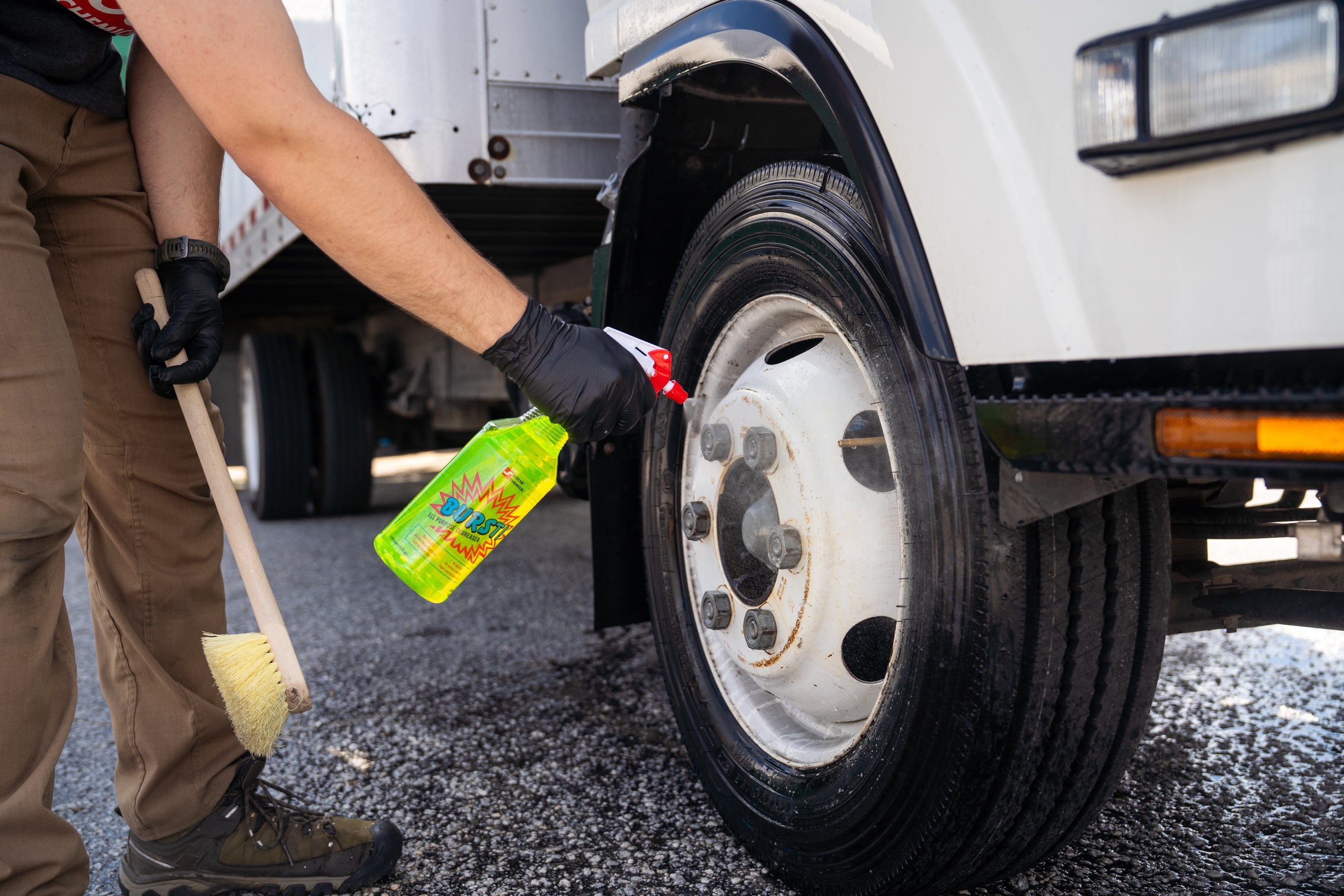Burst! All-Purpose Degreaser is a specially blended non-caustic degreaser, which will not harm aluminum or other alloy surfaces. Burst! is especially suited