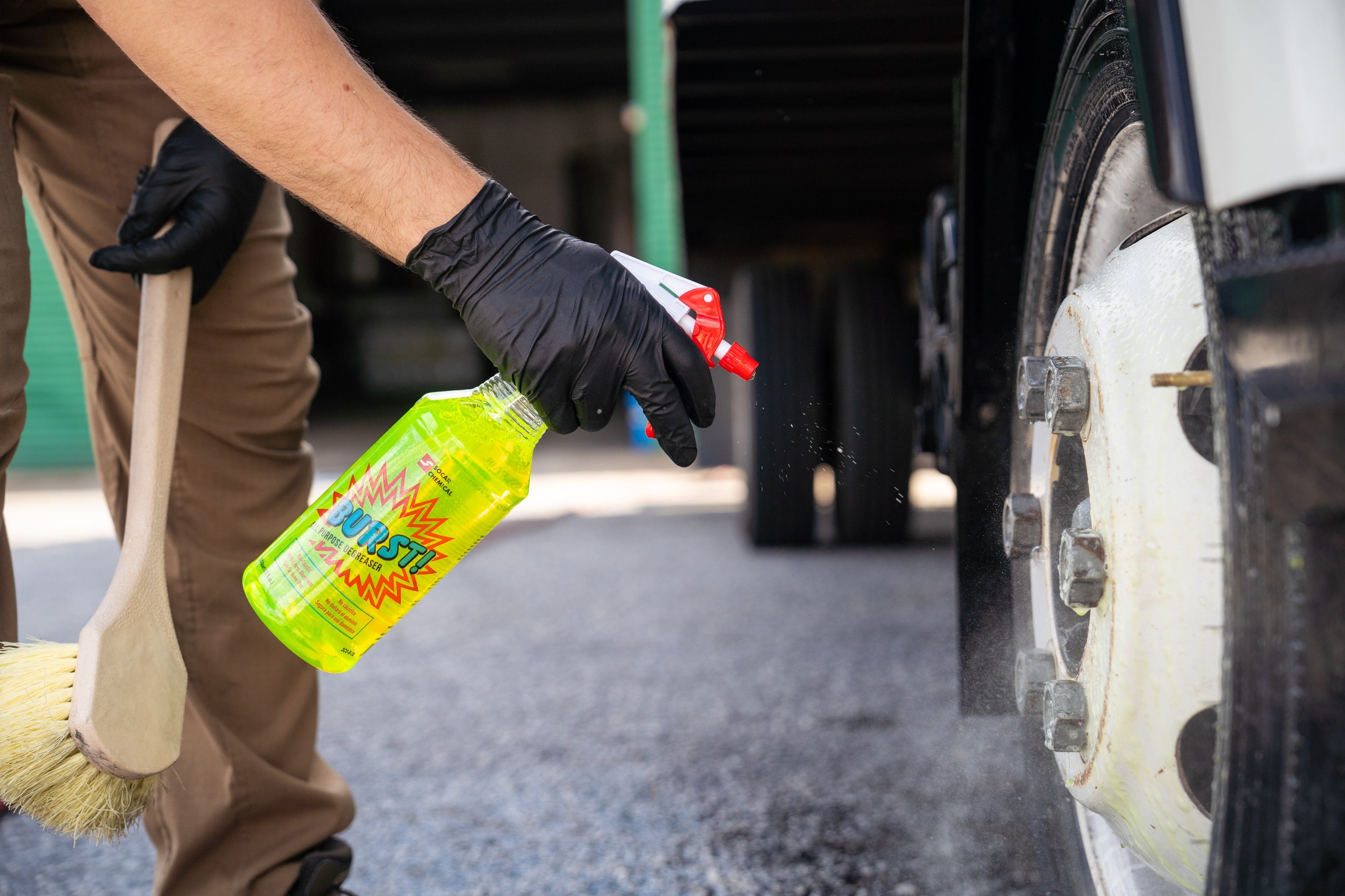 Burst! All-Purpose Degreaser is a specially blended non-caustic degreaser, which will not harm aluminum or other alloy surfaces. Burst! is especially suited