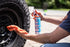 Blue Knight Vinyl, Rubber & Leather Dressing is a spray on/wipe on silicone emulsion that seals, protects, and shines leather, rubber & vinyl surfaces. Our
